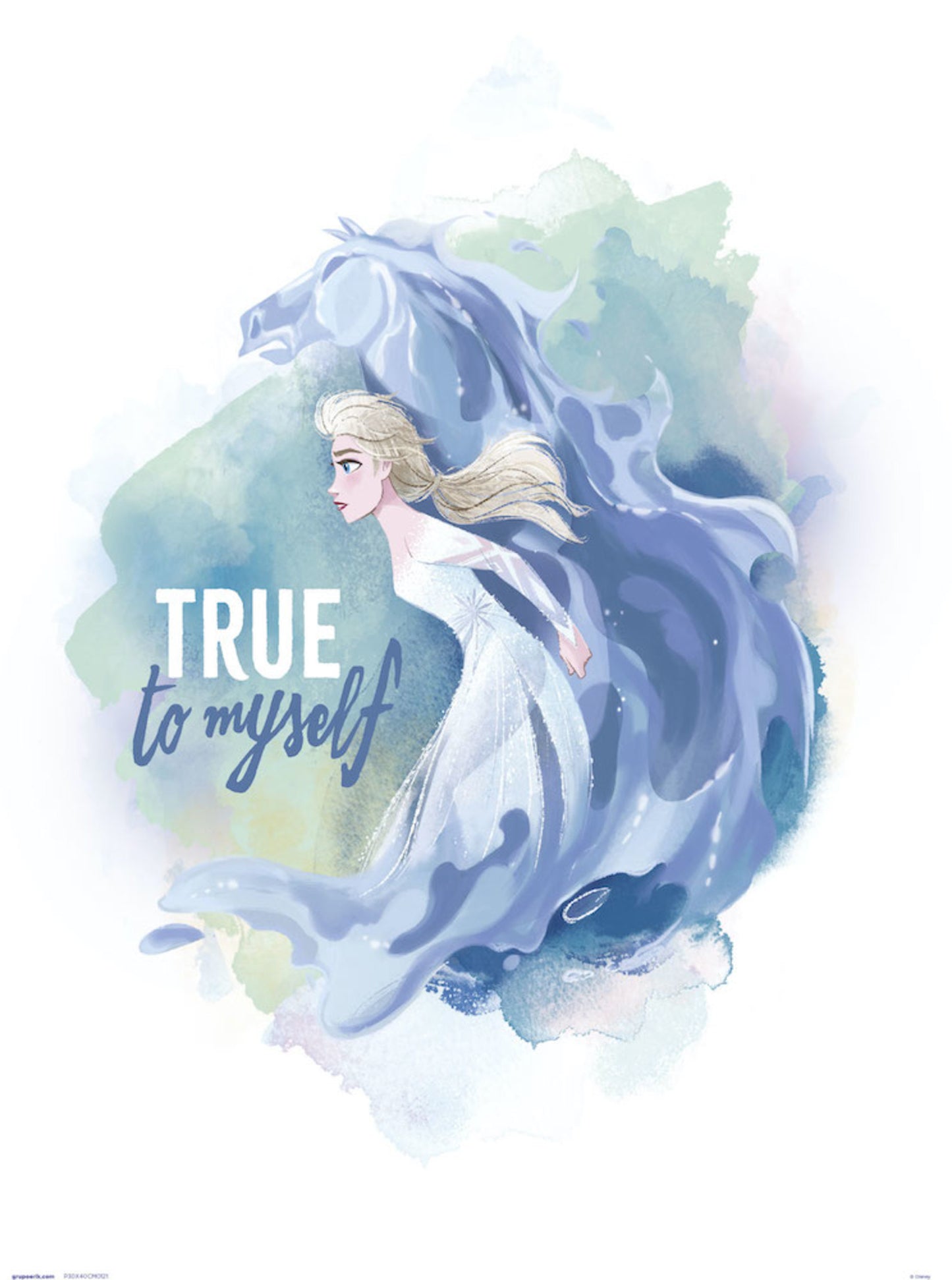 Art Print Disney Frozen II Elsa And Horse True To Myself 30x40cm