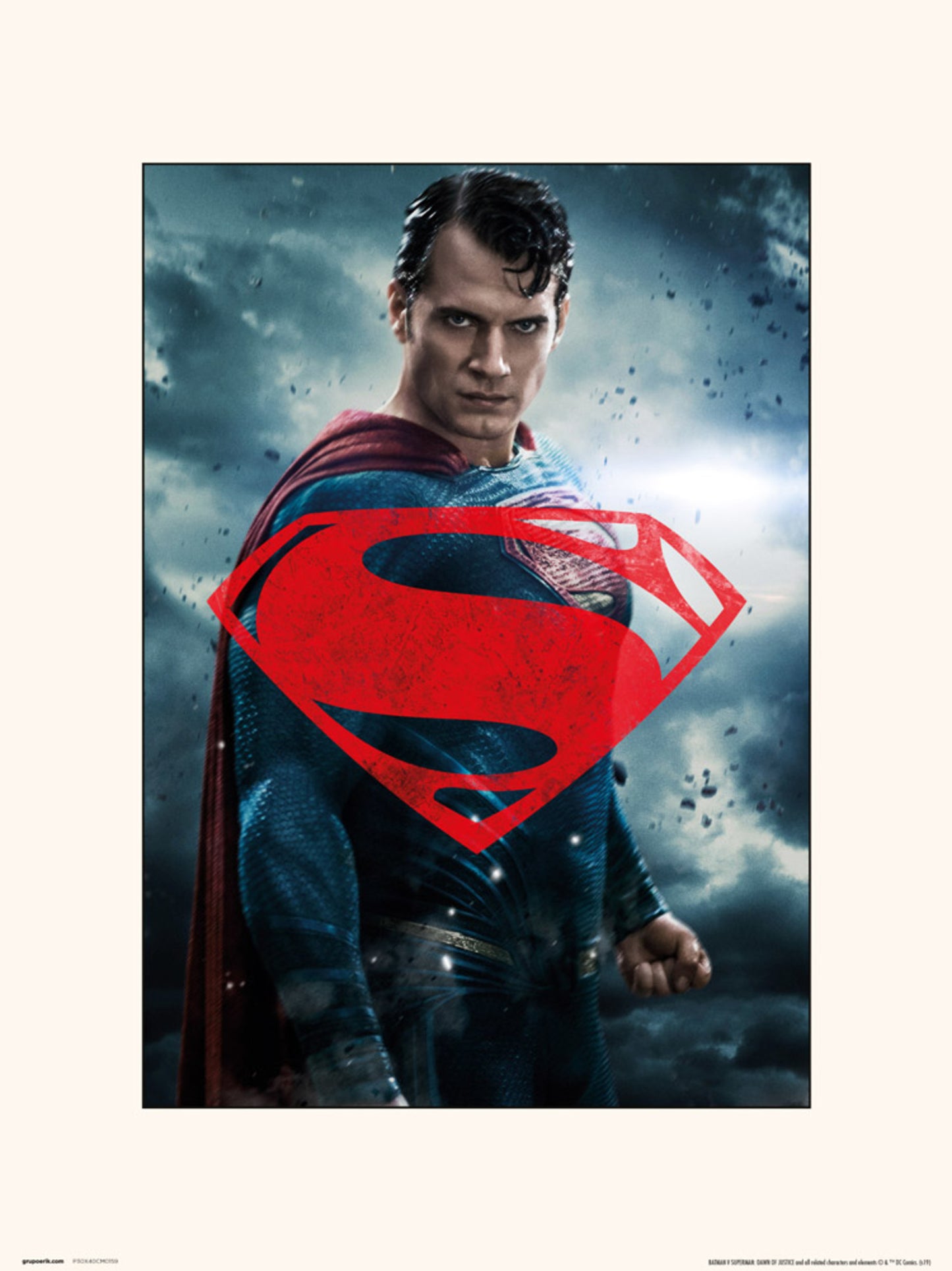 Art Print DC Batman V Superman Superman Glyph 30x40cm