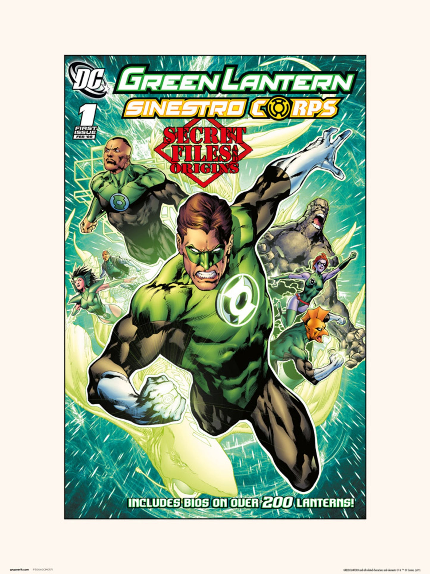Art Print DC Comics Green Lantern Sinestro Corps 1 30x40cm
