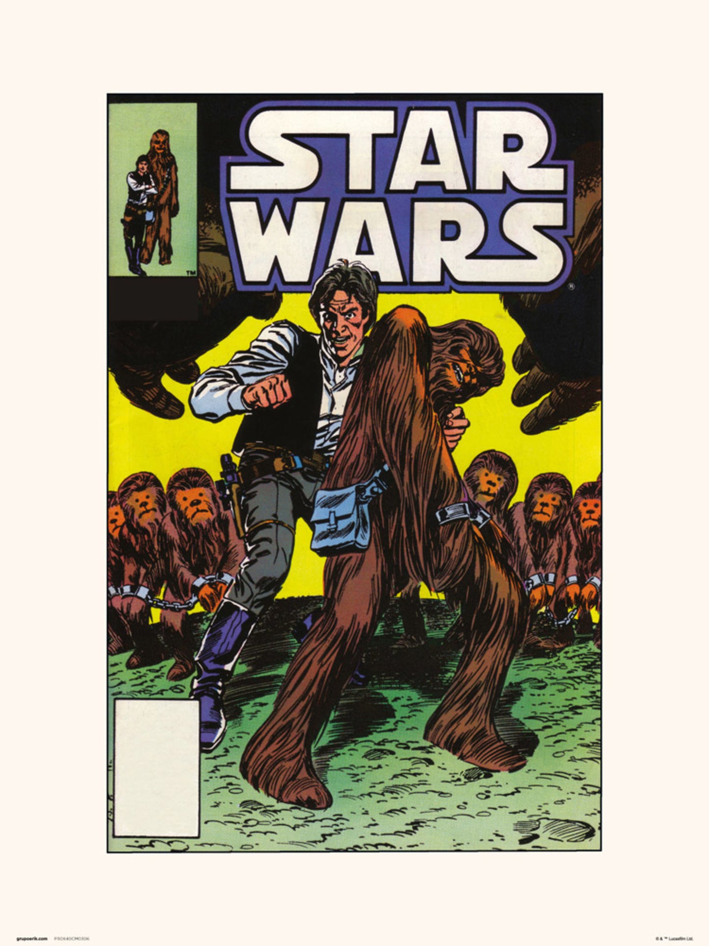Art Print Star Wars 91 Wookiee World 30x40cm