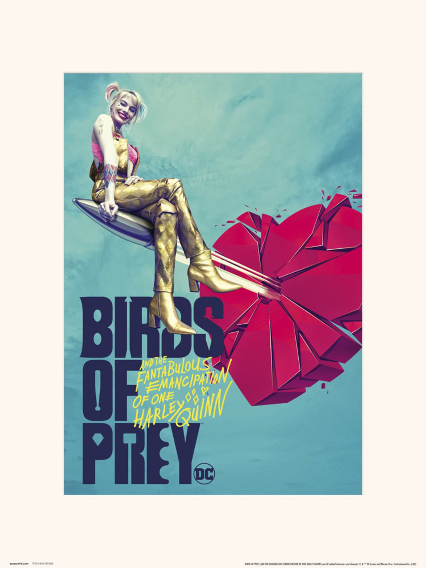 Art Print Birds of Prey Broken Heart 30x40cm
