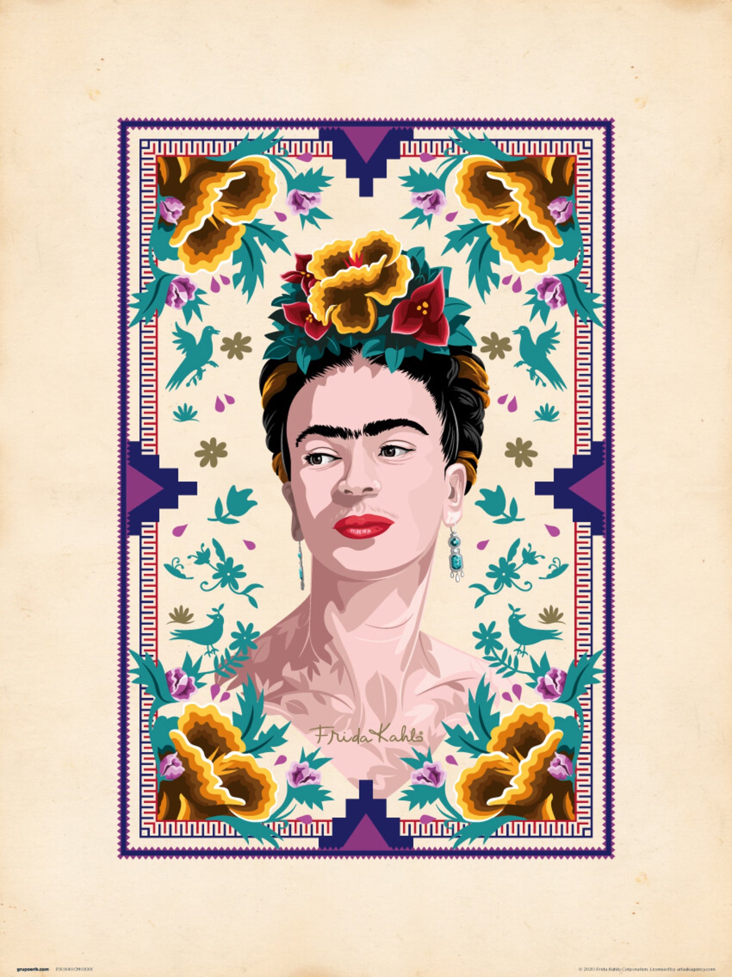 Art Print Frida Kahlo Illustration 30x40cm