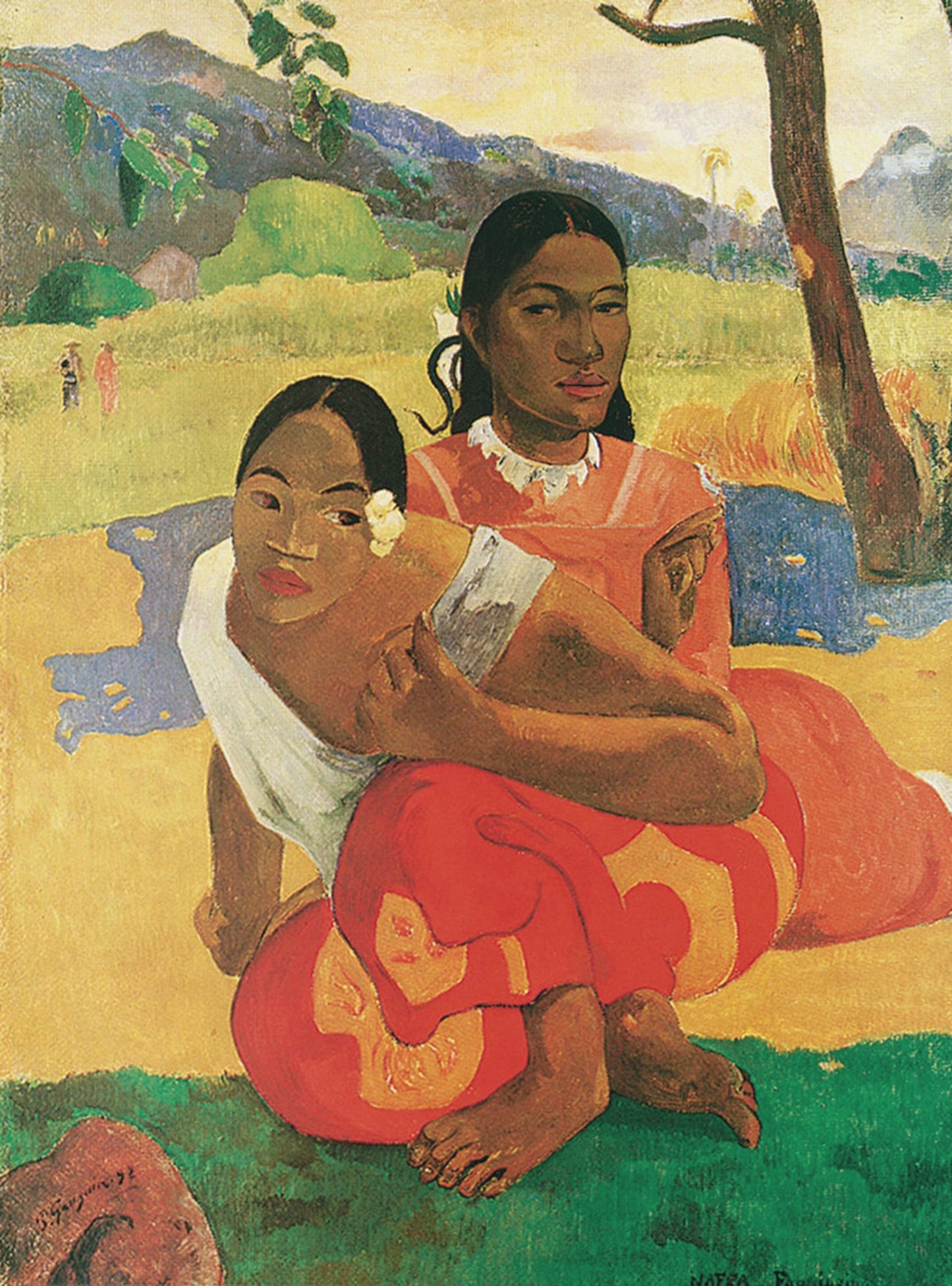 Art Print Paul Gauguin - Deux Tahitiennes 50x70cm