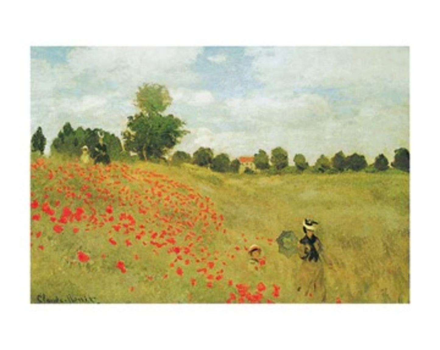 Art Print Claude Monet - Les coquelicots 40x30cm