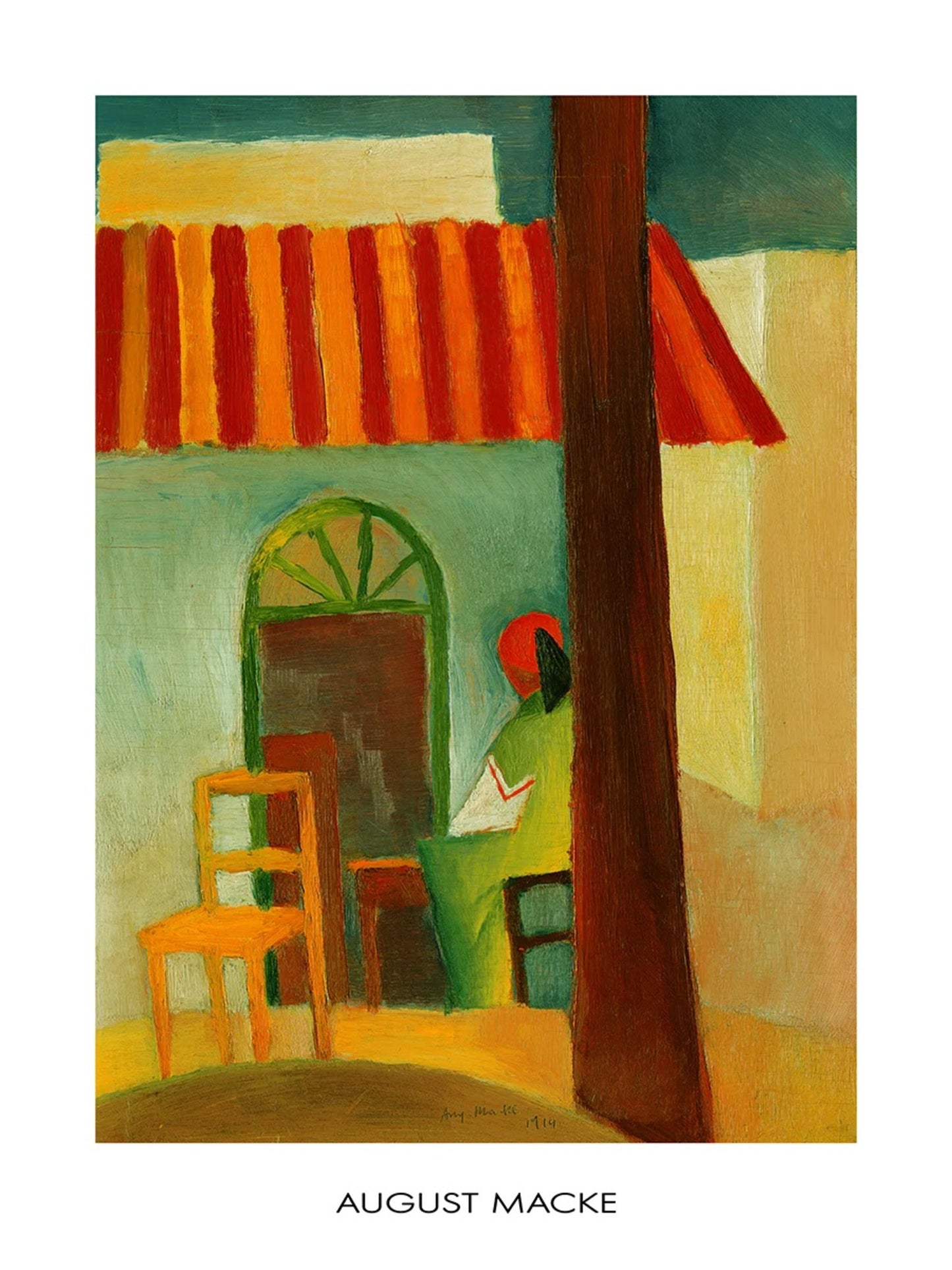 Art Print August Macke - Caffe Turco 60x80cm