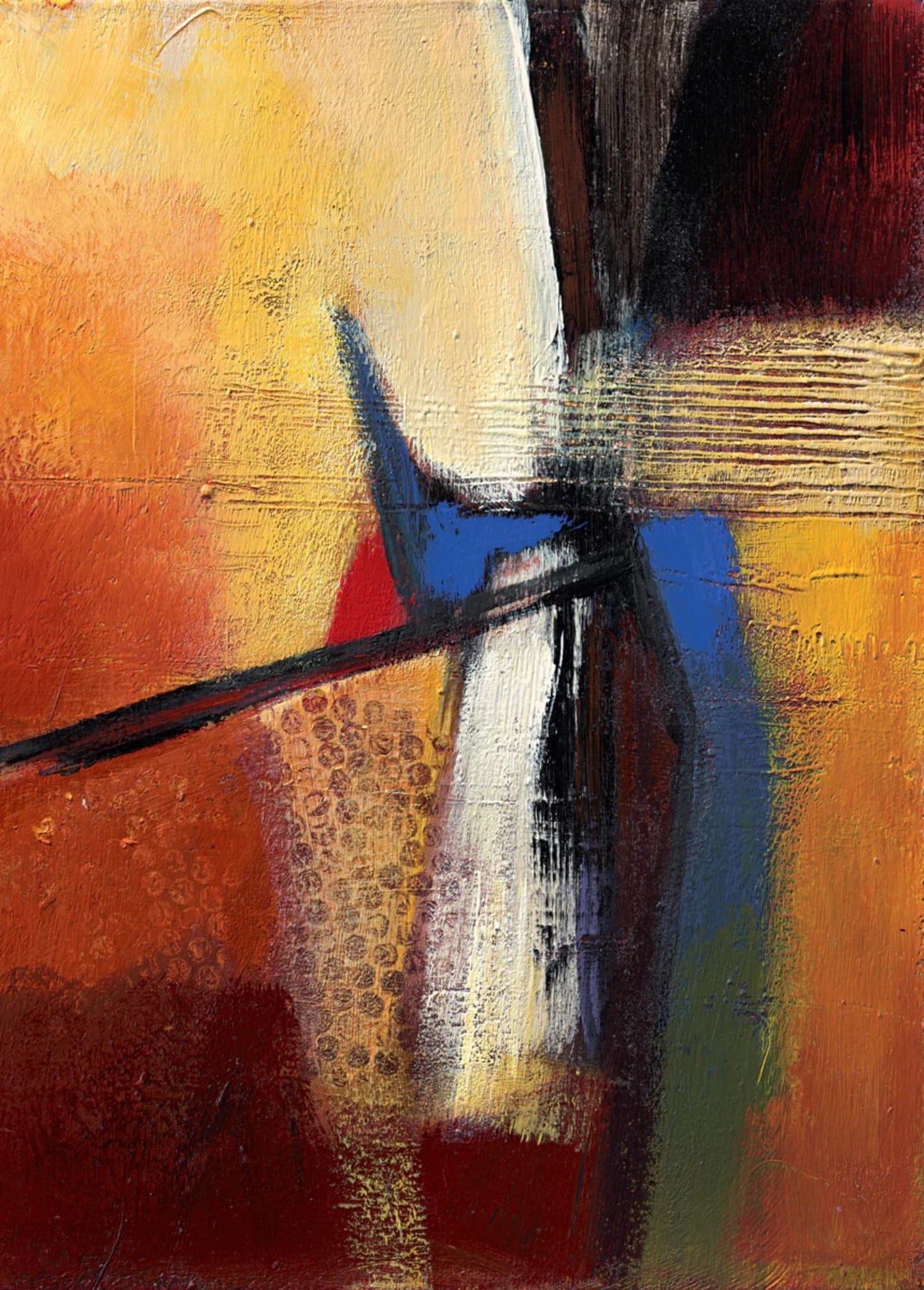 Art Print Bea Danckaert - Blue intervention 50x70cm