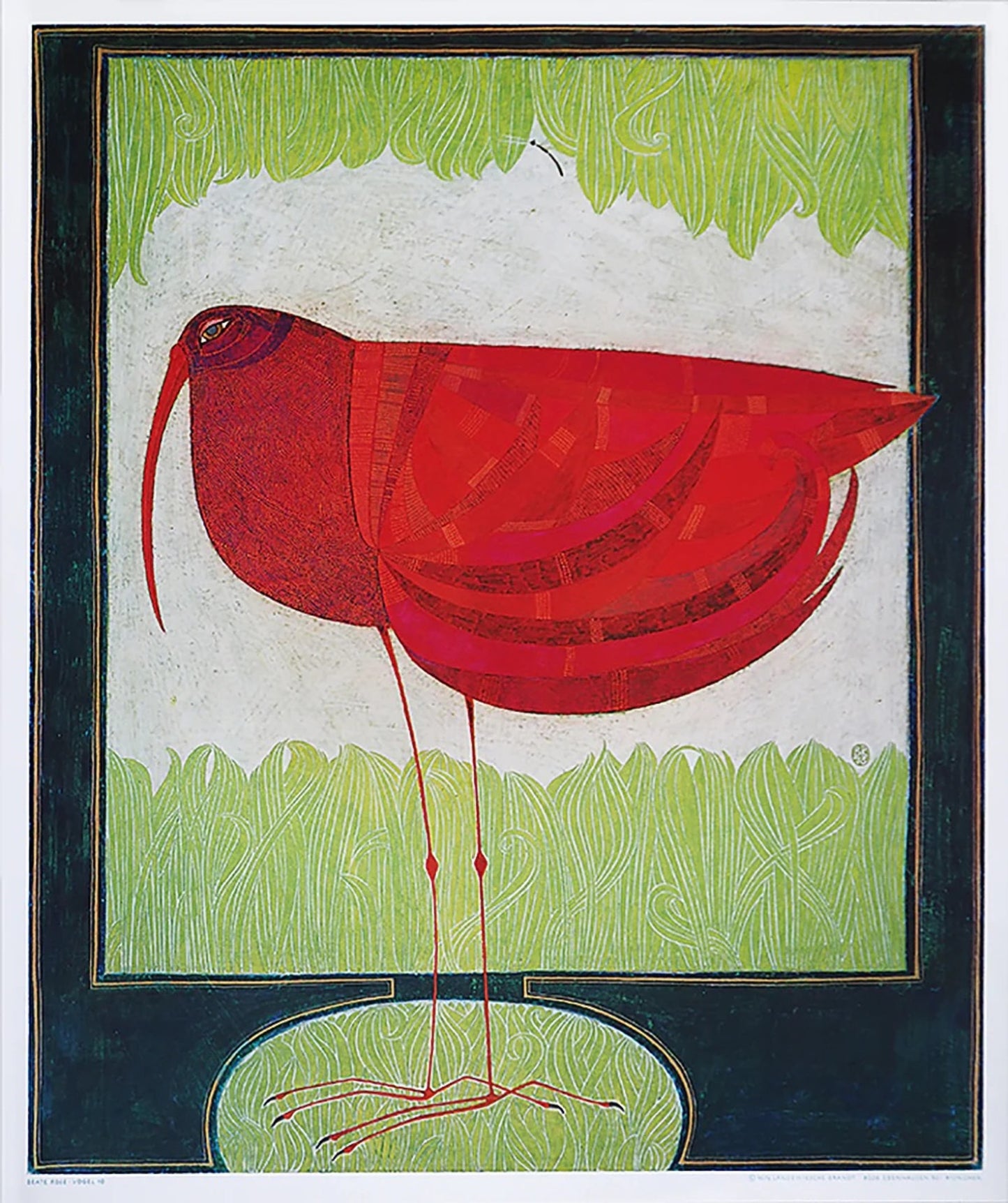 Art Print Beate Rose - Vogel 10a 52x62cm