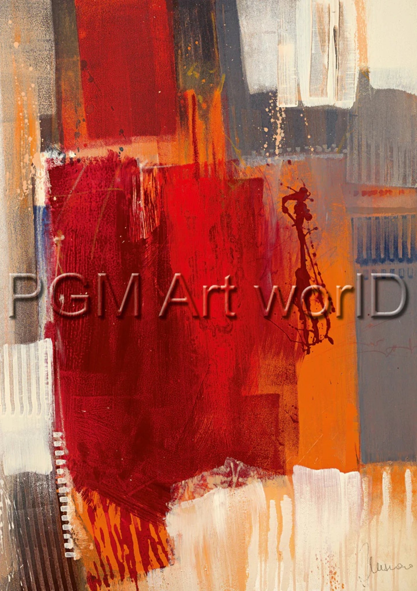 Art Print Francesco Cusumano - Astratto colorato I 21x30cm