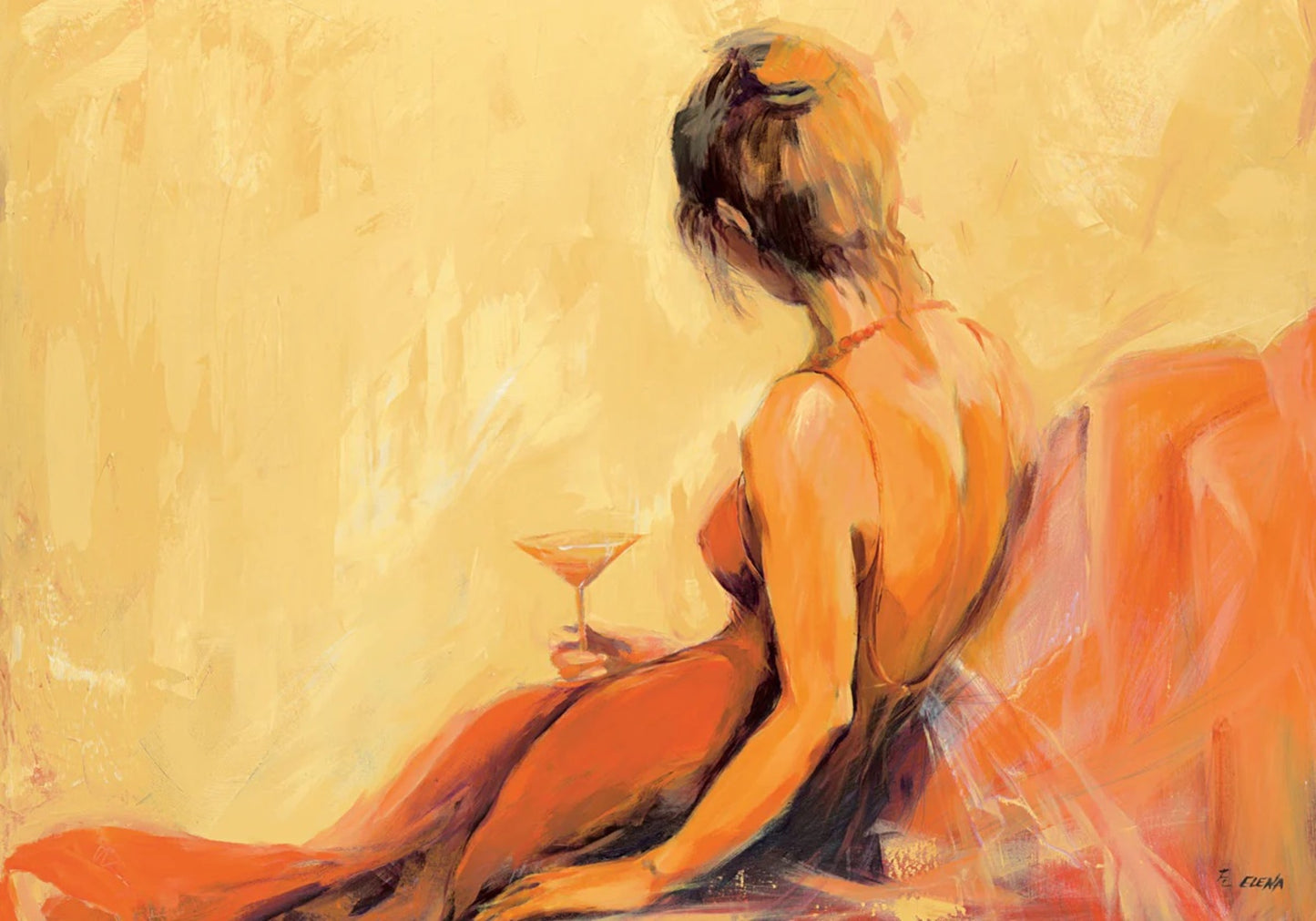 Art Print Elena Filatov - Just for one drink 100x70cm