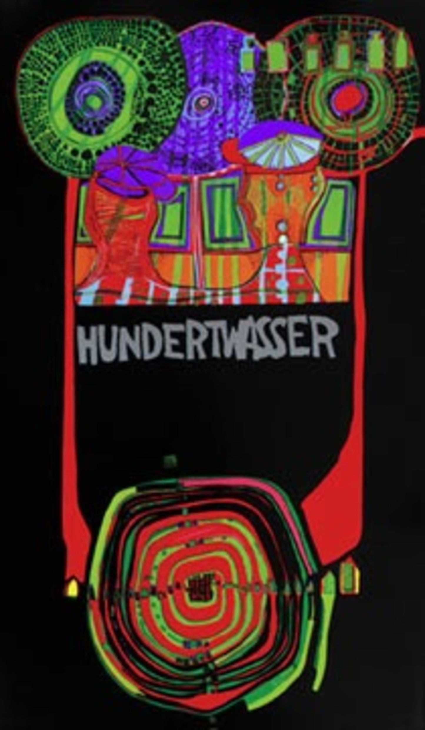 Art Print Friedensreich Hundertwasser - Welttournee 49x83cm