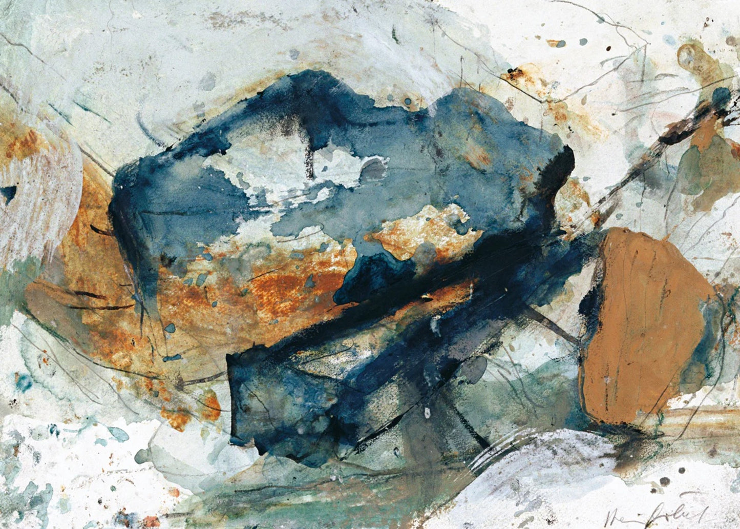 Art Print Heinz Göbel - Schwebender Fels 70x50cm