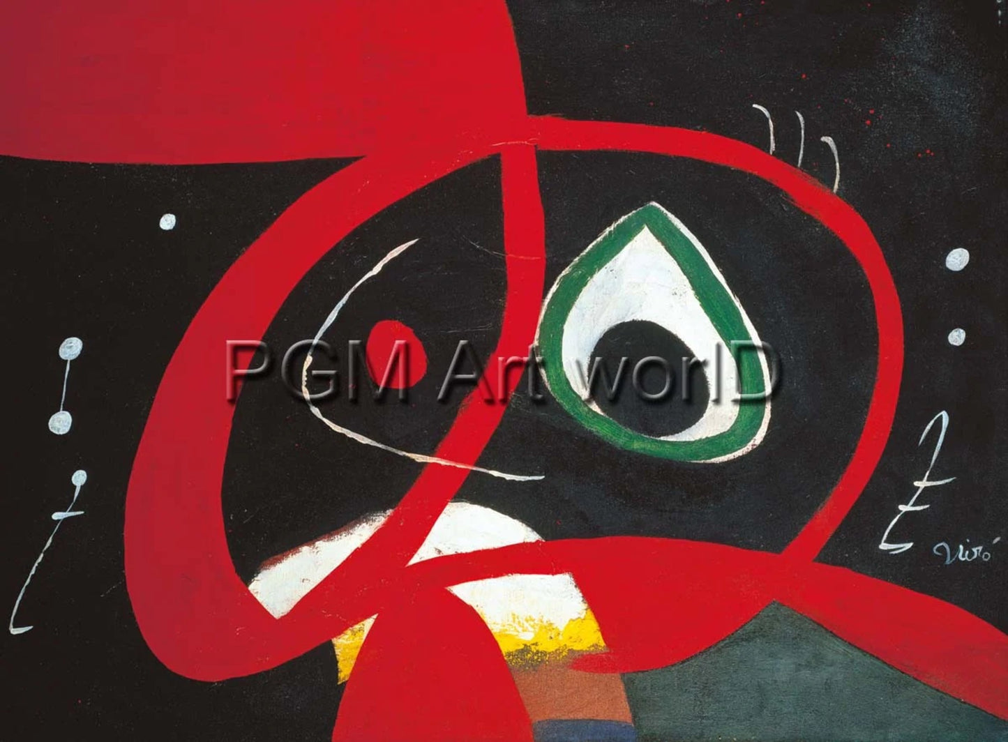 Art Print Joan Miro - Kopf 80x60cm