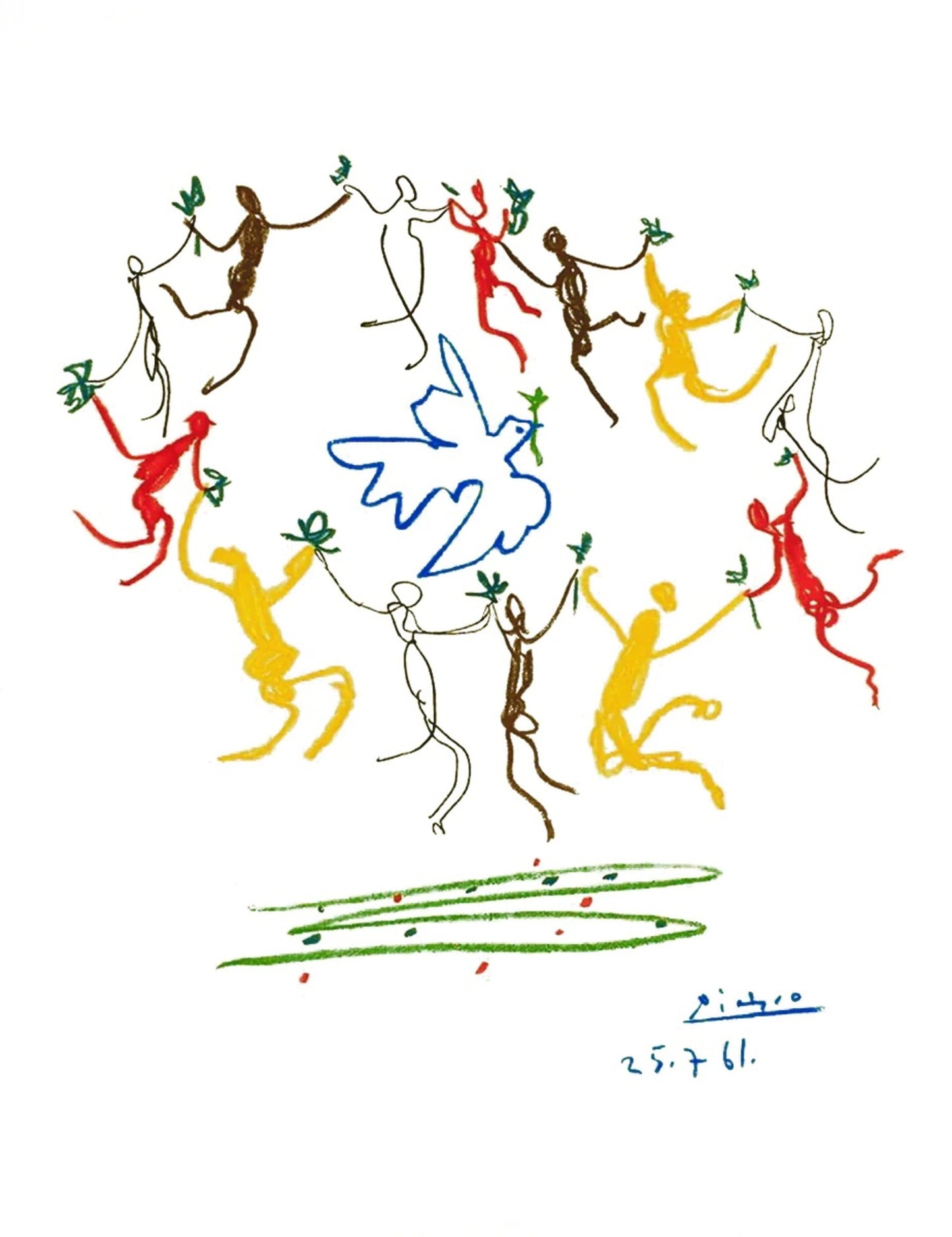 Art Print Pablo Picasso - La Ronde de la Jeunesse 60x80cm