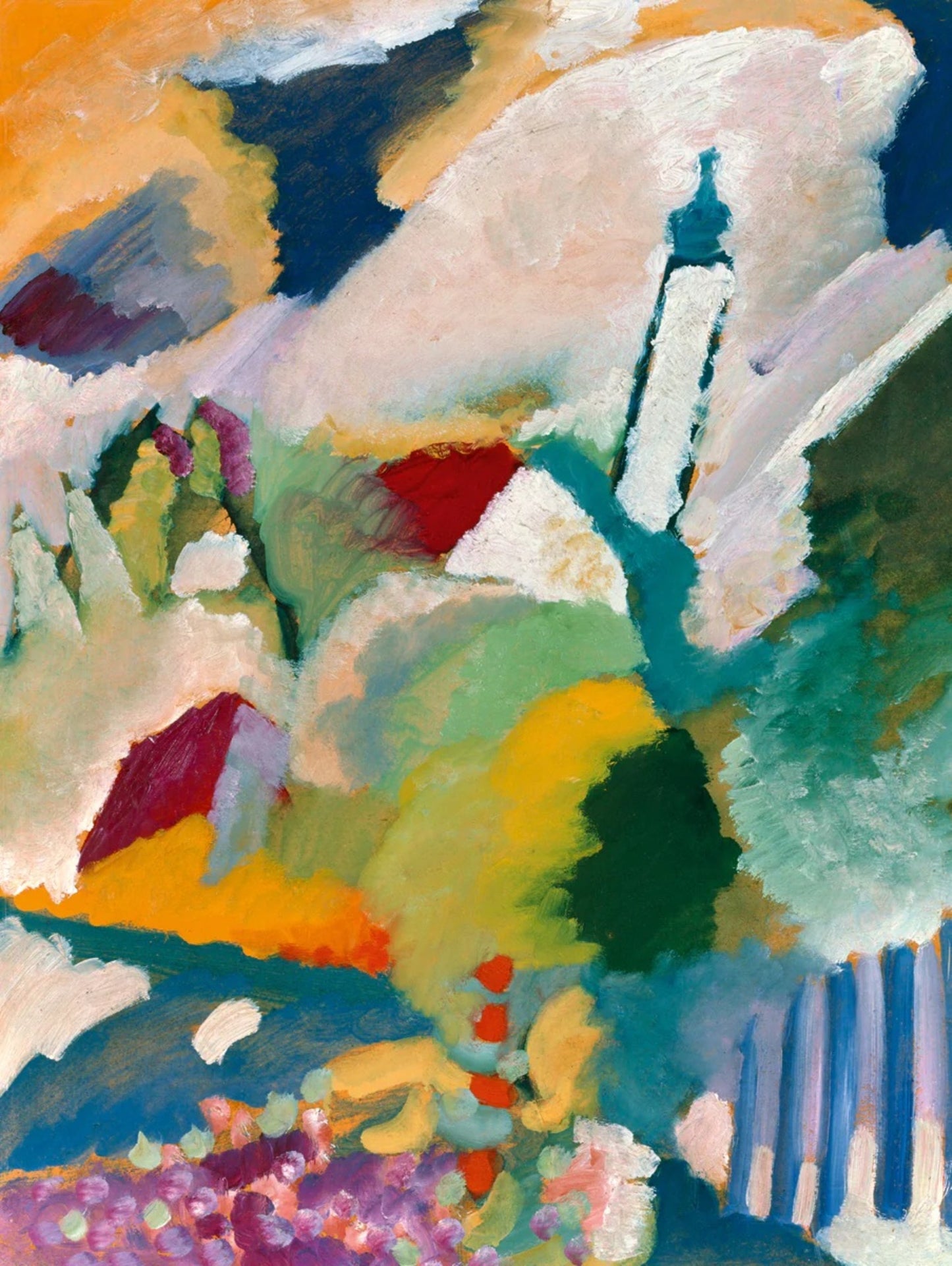 Art Print Wassily Kandinsky - Kirche in Murnau 60x80cm