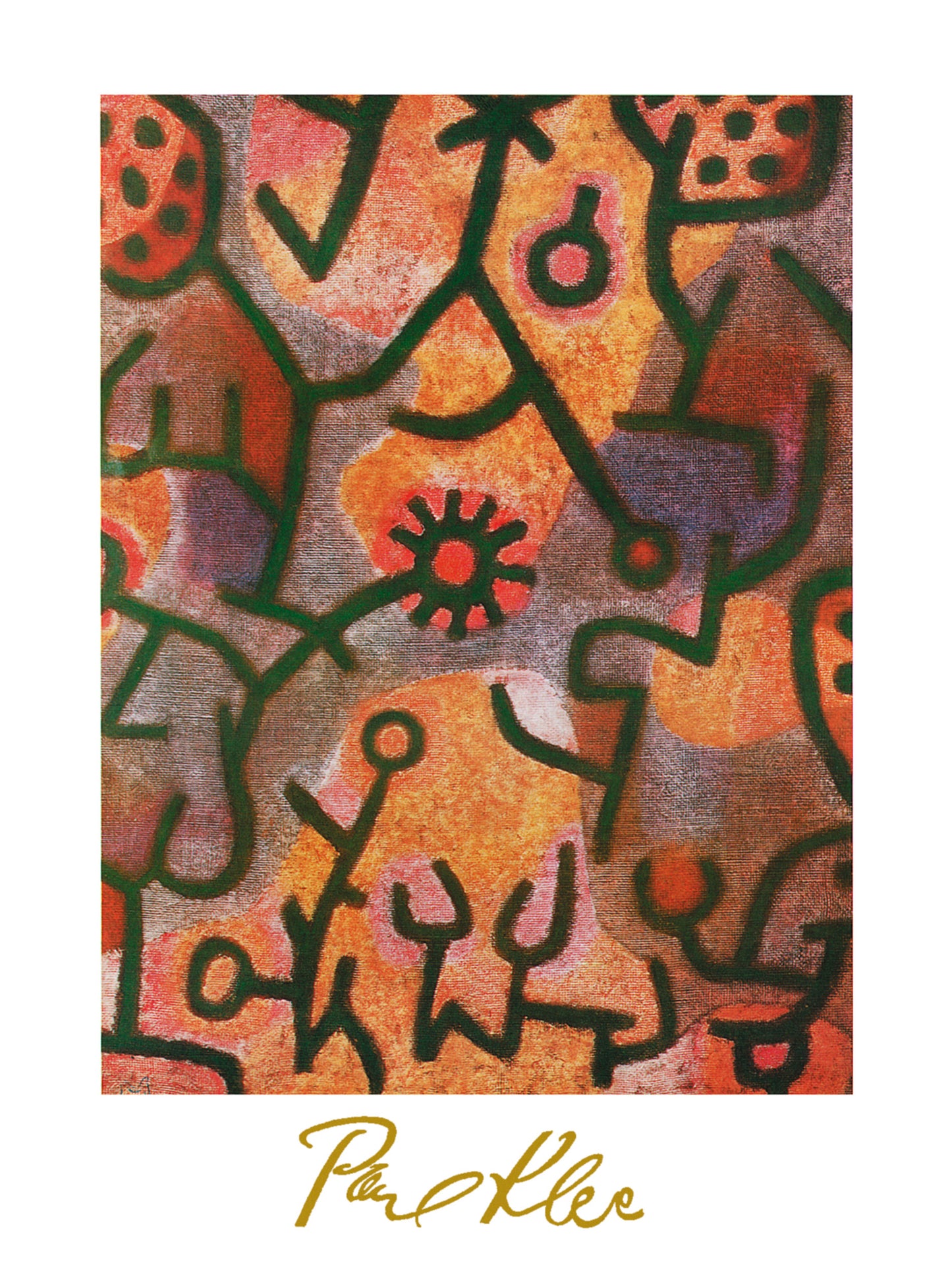 Art Print Paul Klee - Flora di Roccia 60x80cm
