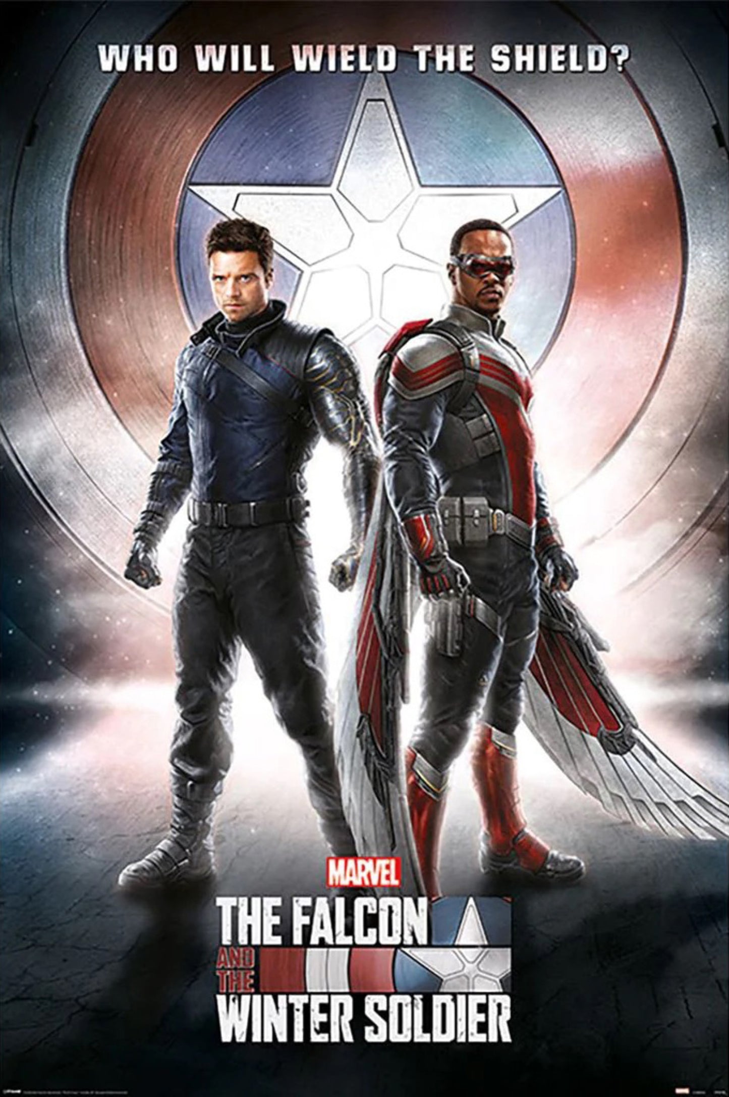 Poster Falcon and the Winter Soldier Wield the Shiel 61x91,5cm