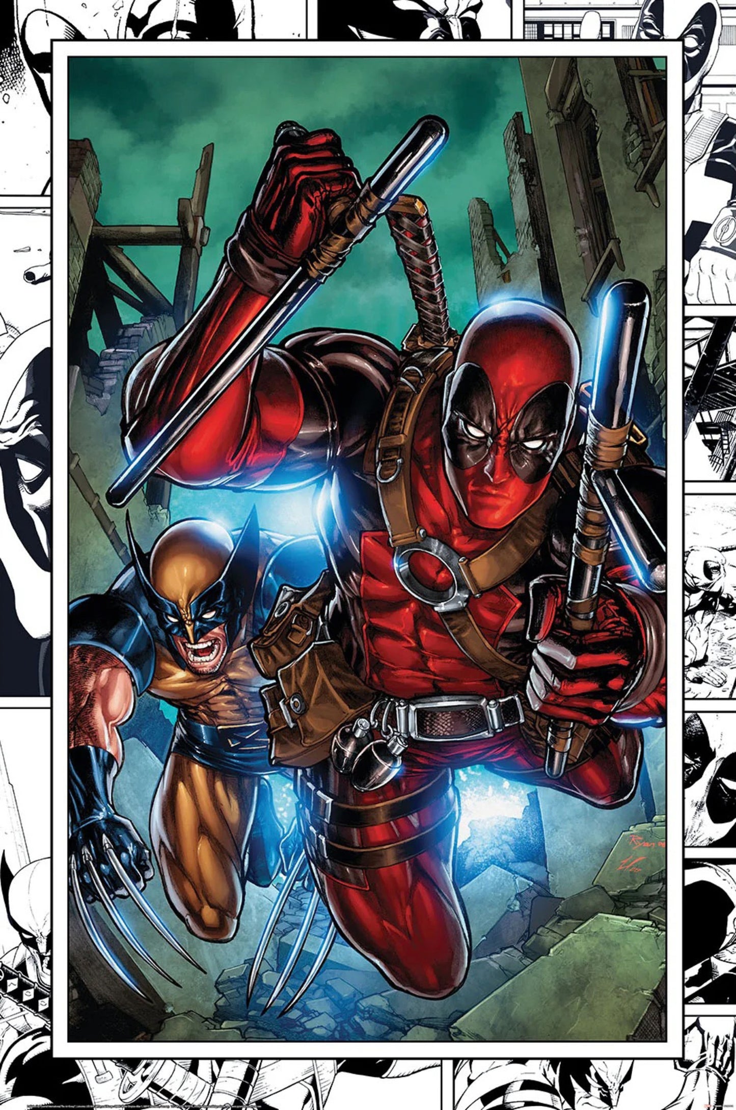 Poster Marvel Comics Wolverine and Deadpool 61x91,5cm