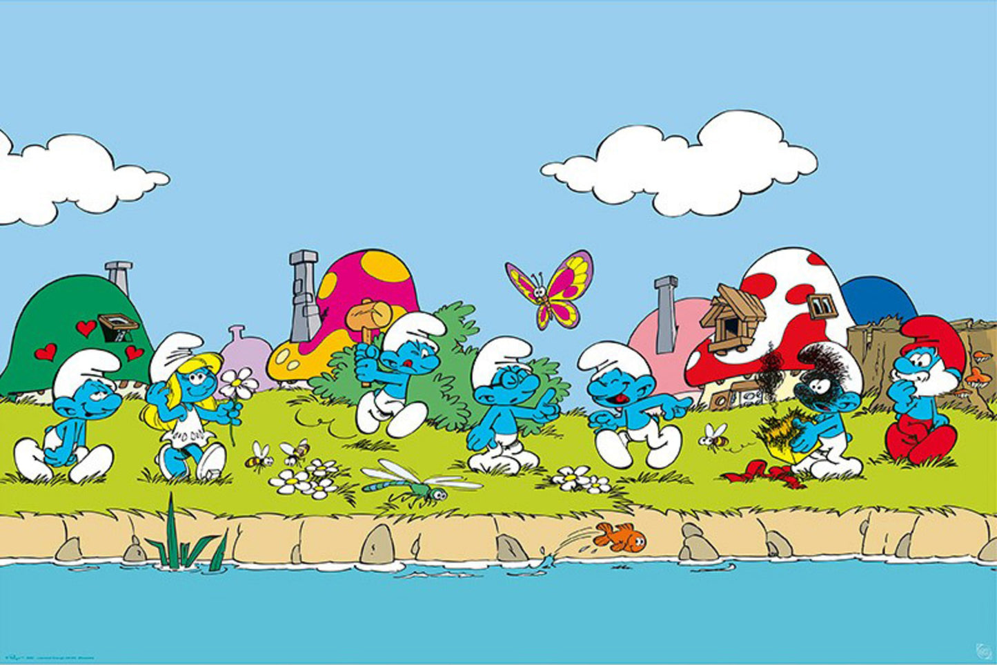 Poster The Smurfs - Group 91,5x61cm