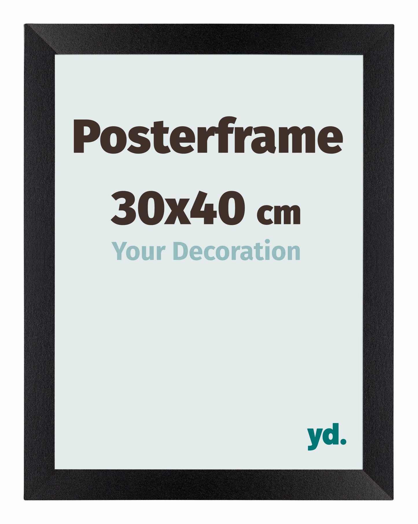 Poster Frame 30x40cm Black Matte MDF Parma