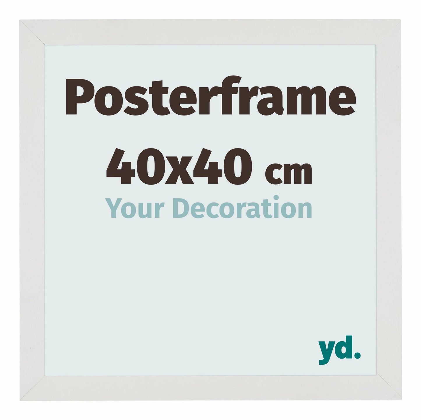 Poster Frame 40x40cm White Mat MDF Parma