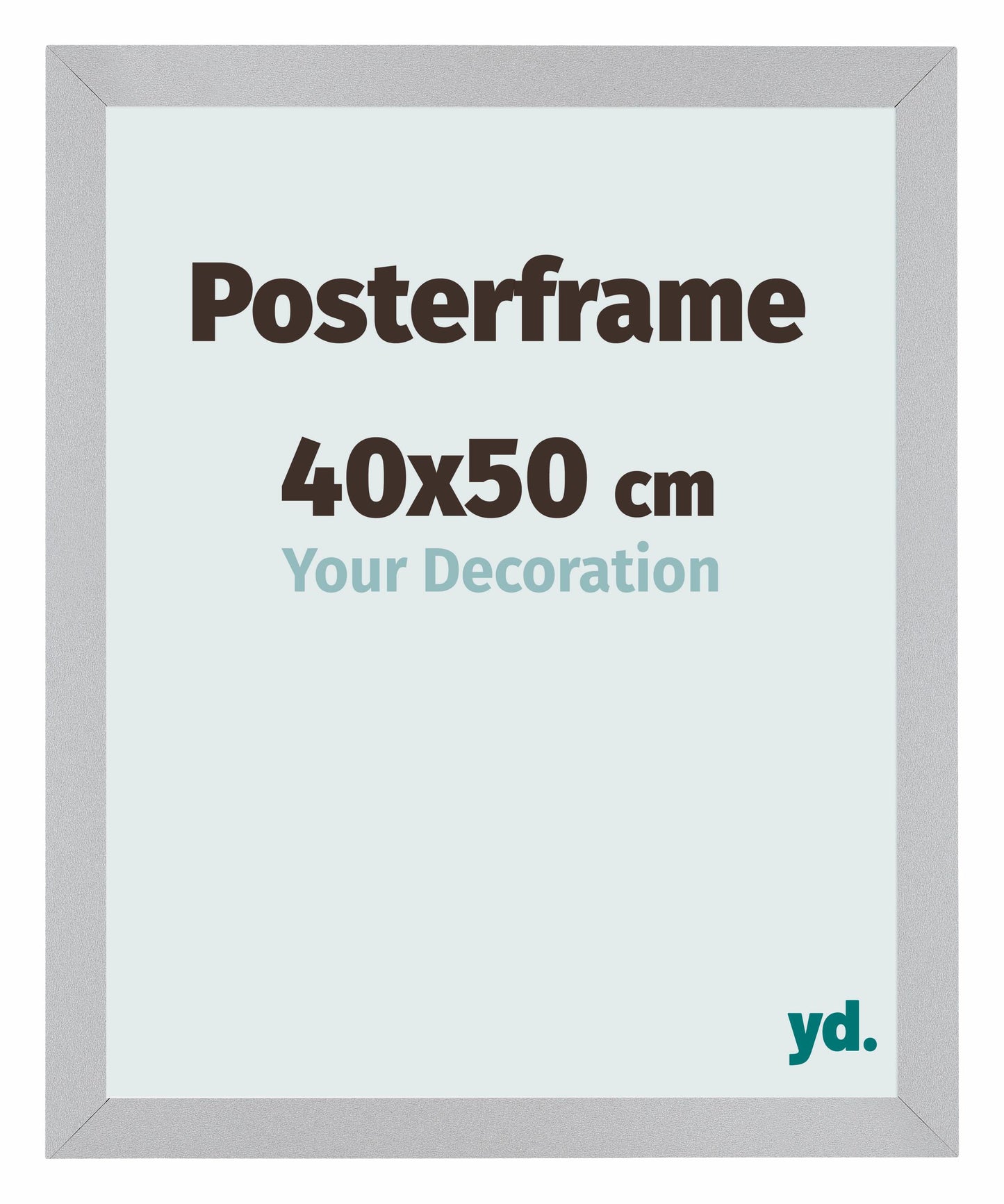 Poster Frame 40x50cm Silver Matte MDF Parma