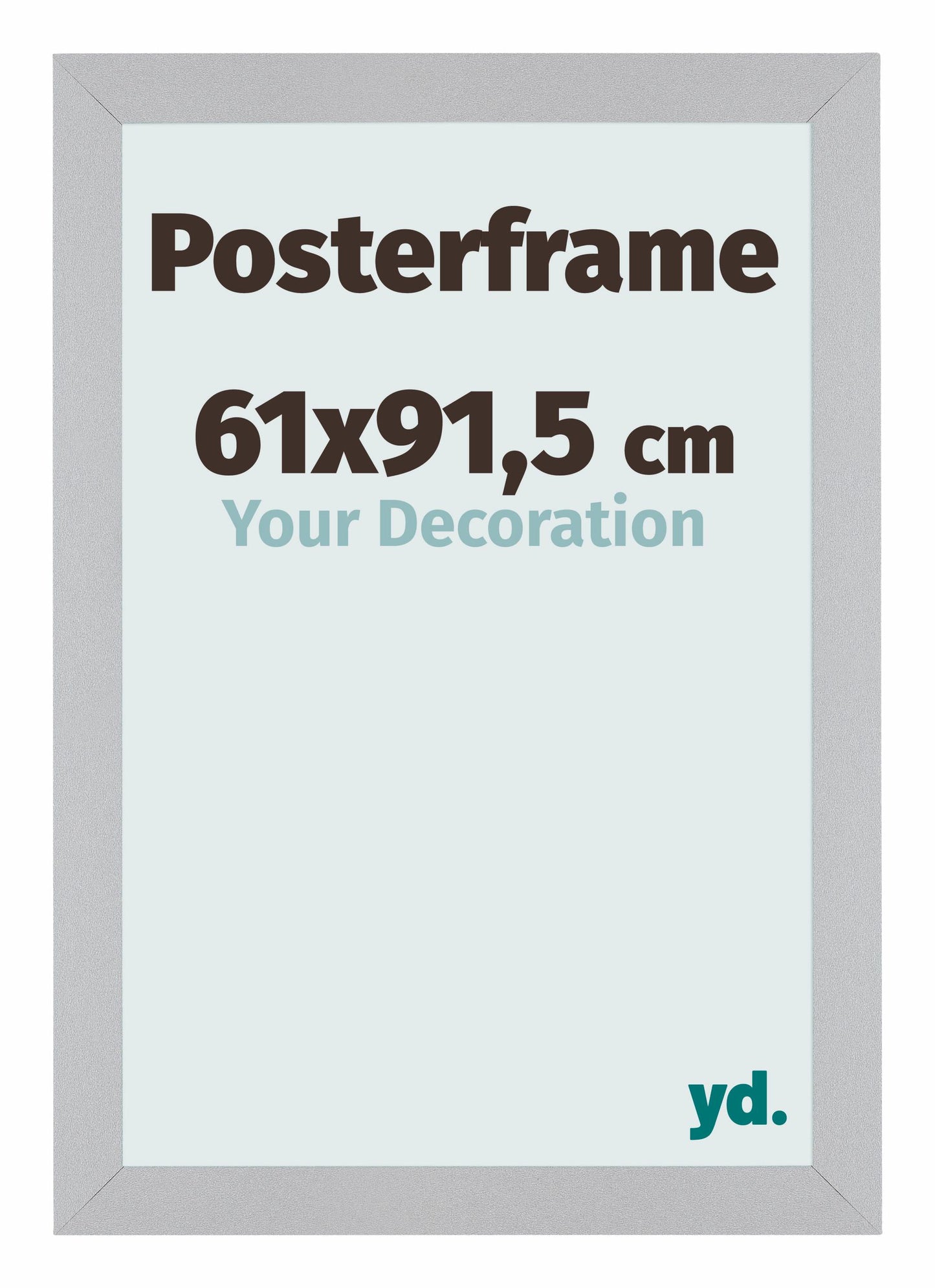 Poster Frame 61x91,5cm Silver Matte MDF Parma