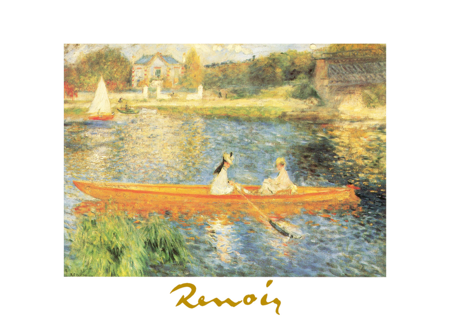 Art Print Auguste Renoir - La Senna ad asnieres 70x50cm