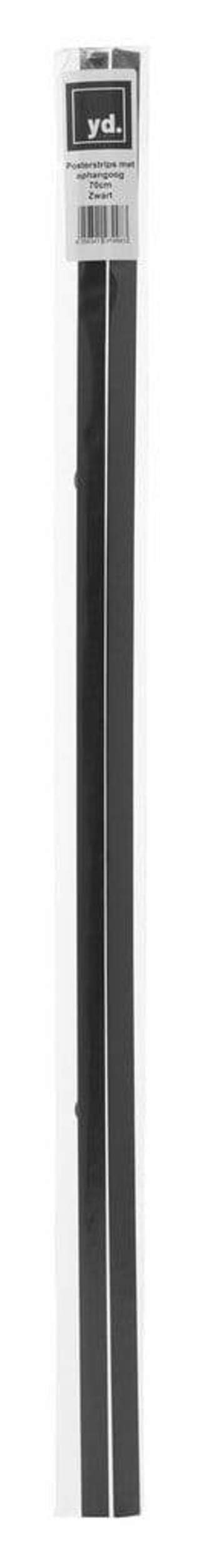Poster Hangers Black 70cm - Strips with hanging Eyelets