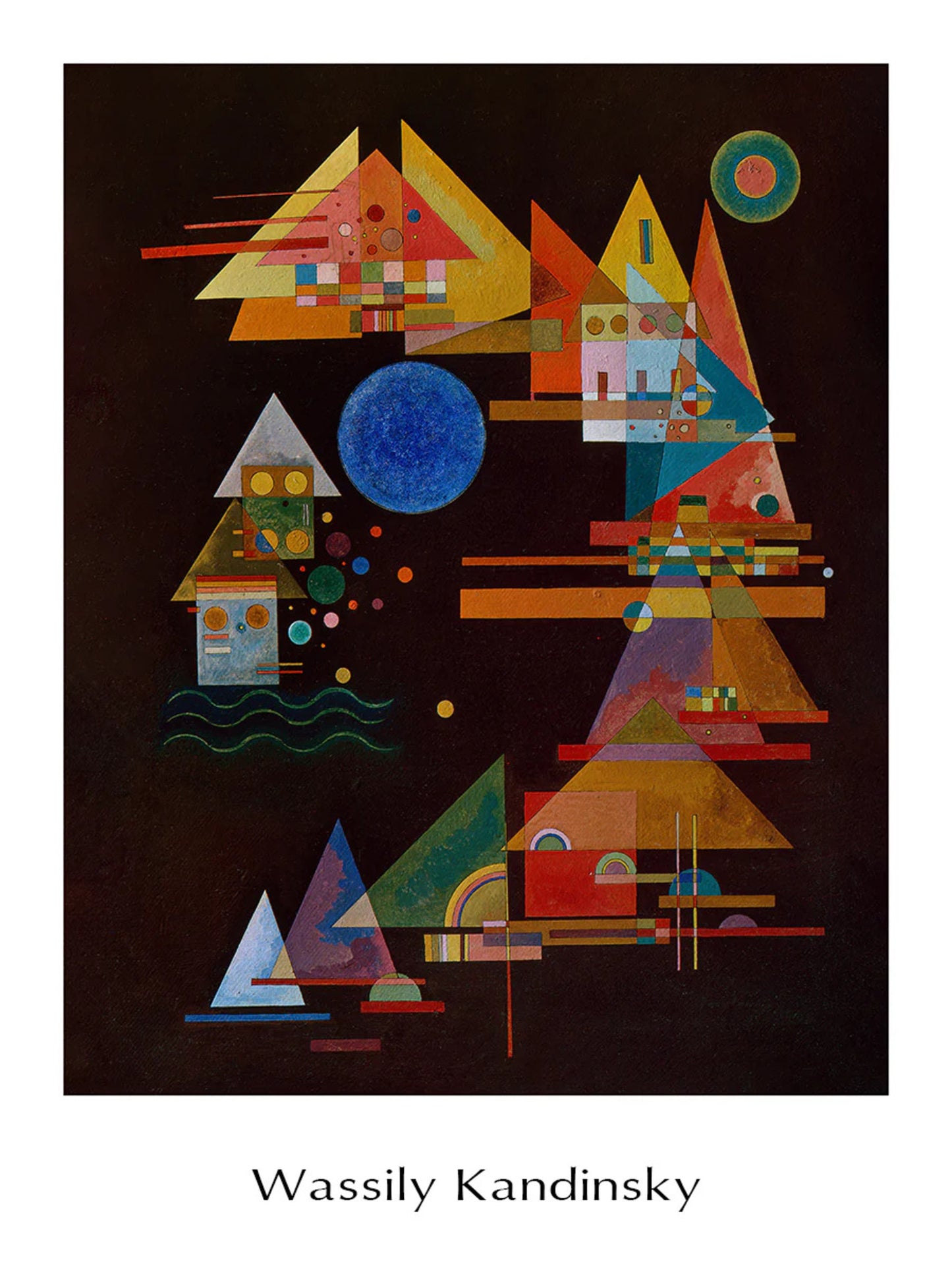 Art Print Wassily Kandinsky - Spitzen im Bogen, 1927 60x80cm