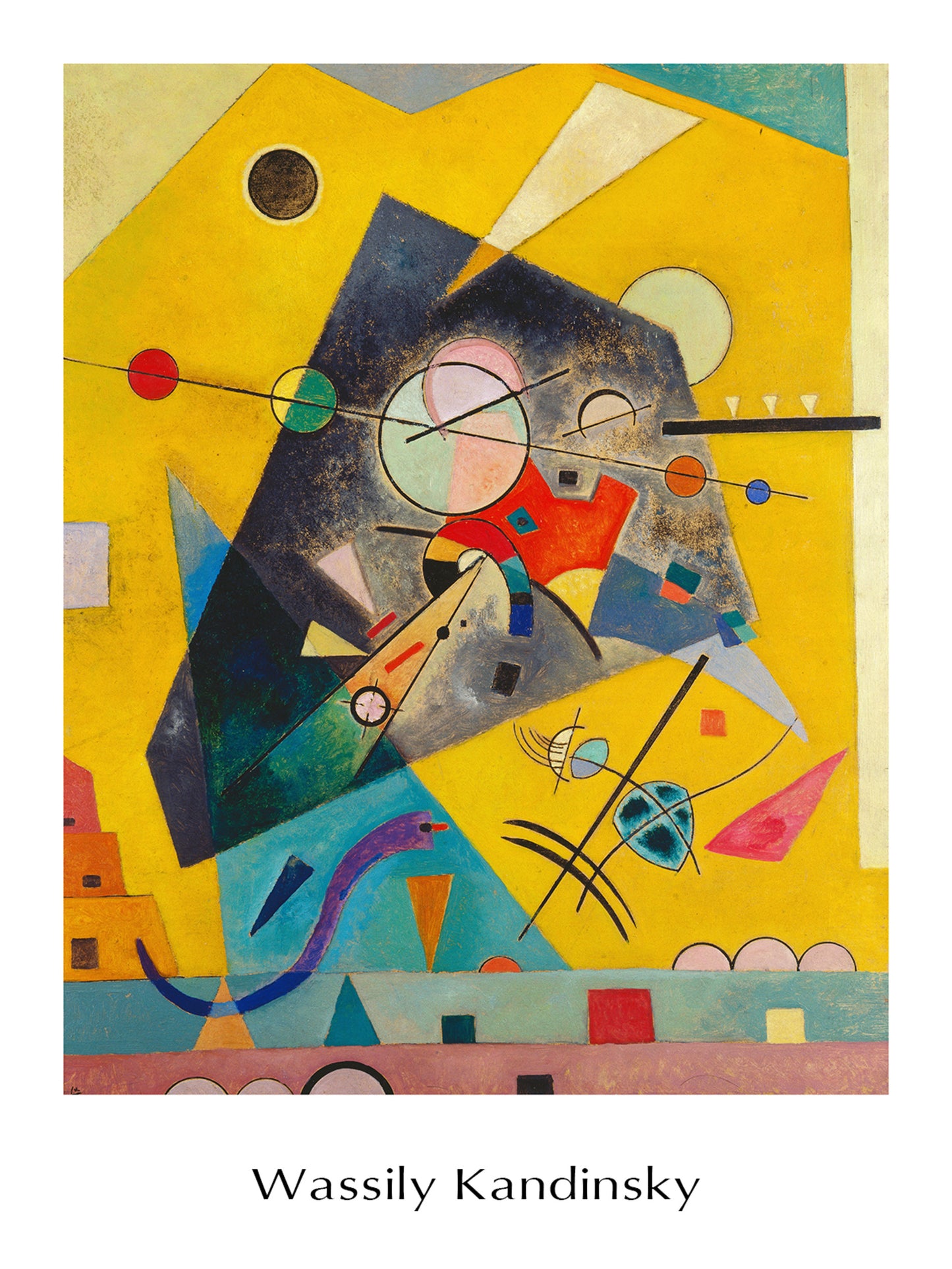 Art Print Wassily Kandinsky - Harmonie Tranquille 60x80cm