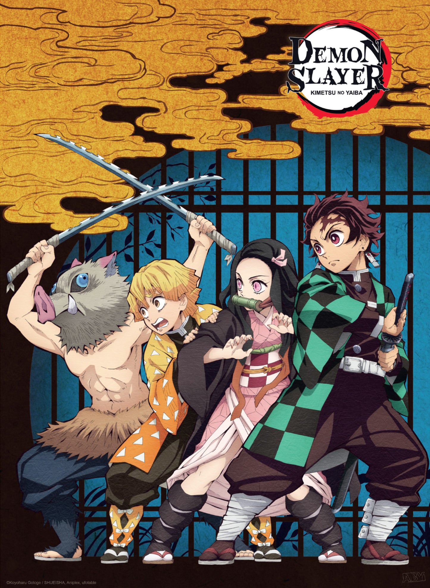 Poster Demon Slayer Group 38x52cm