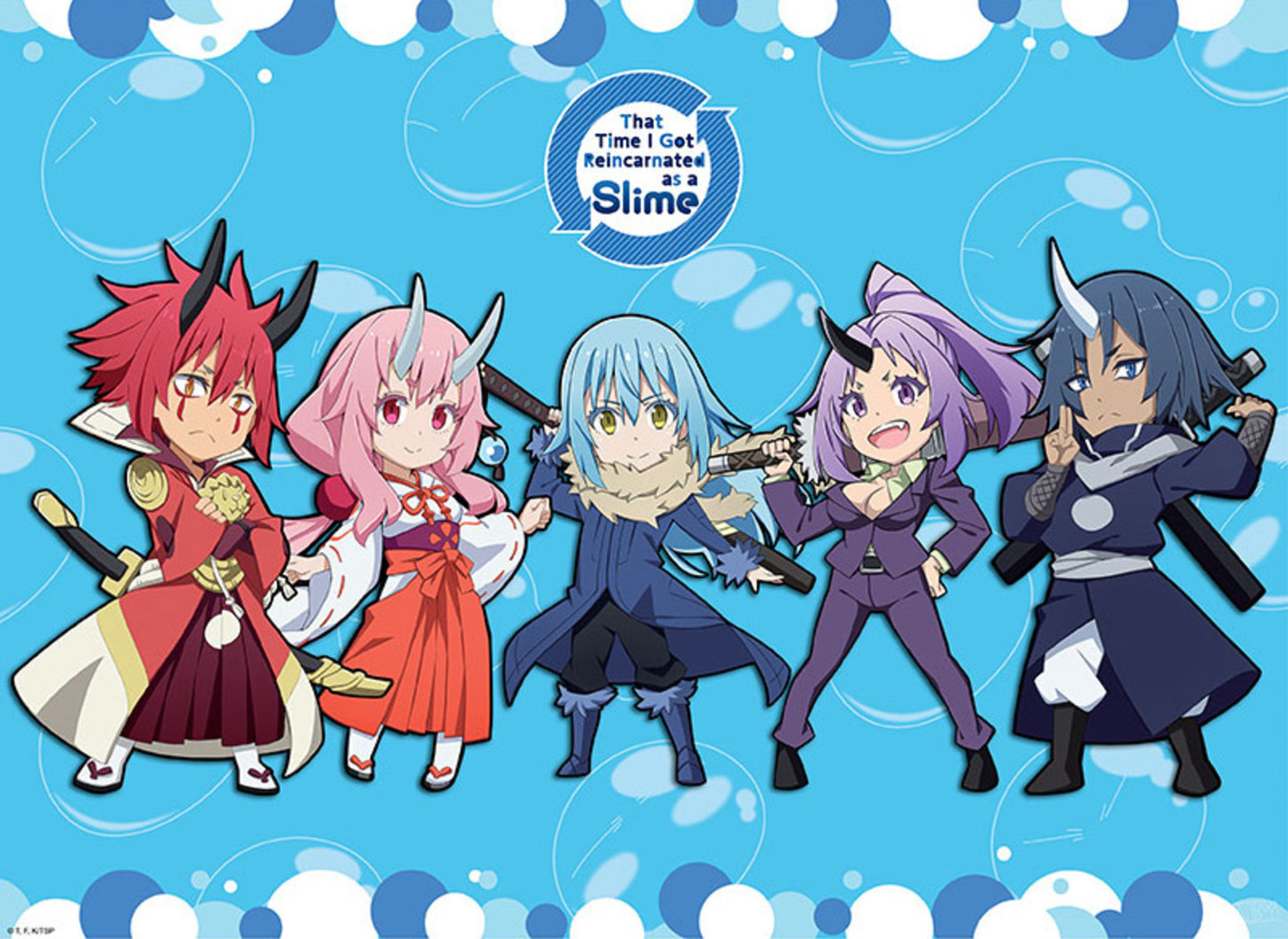Poster Slime Chibi Characters 52x38cm