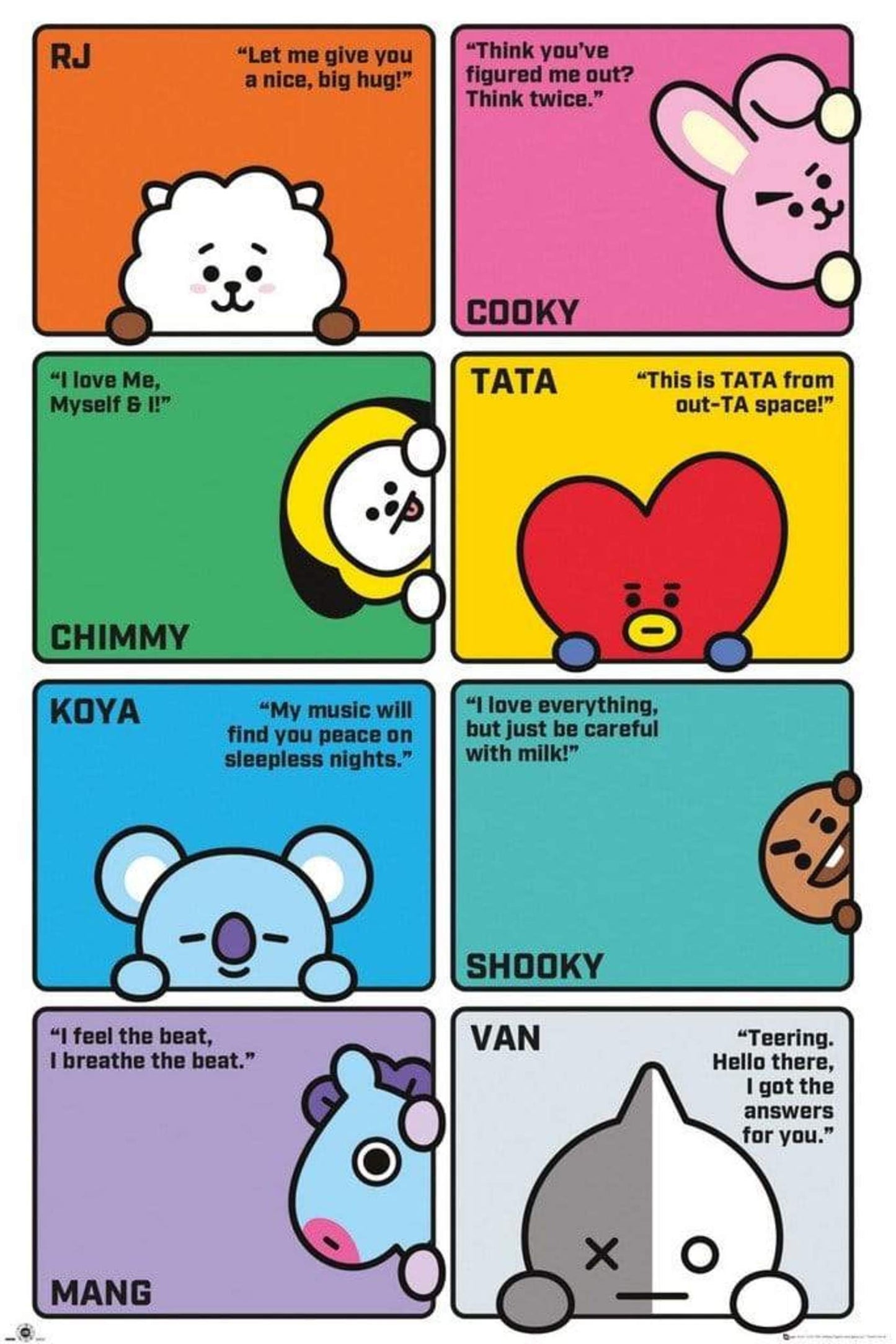 Poster BT21 - Compilation 61x91,5cm