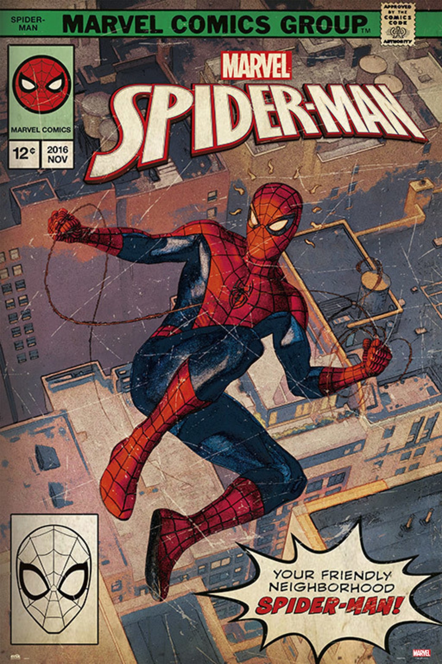 Poster Marvel Spider-Man Comic Front 61x91,5cm
