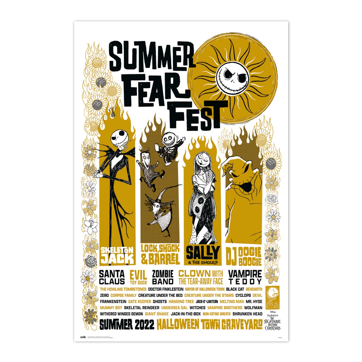 Poster Disney - Nightmare Before Christmas - Summer Fear Fest 61x91,5cm