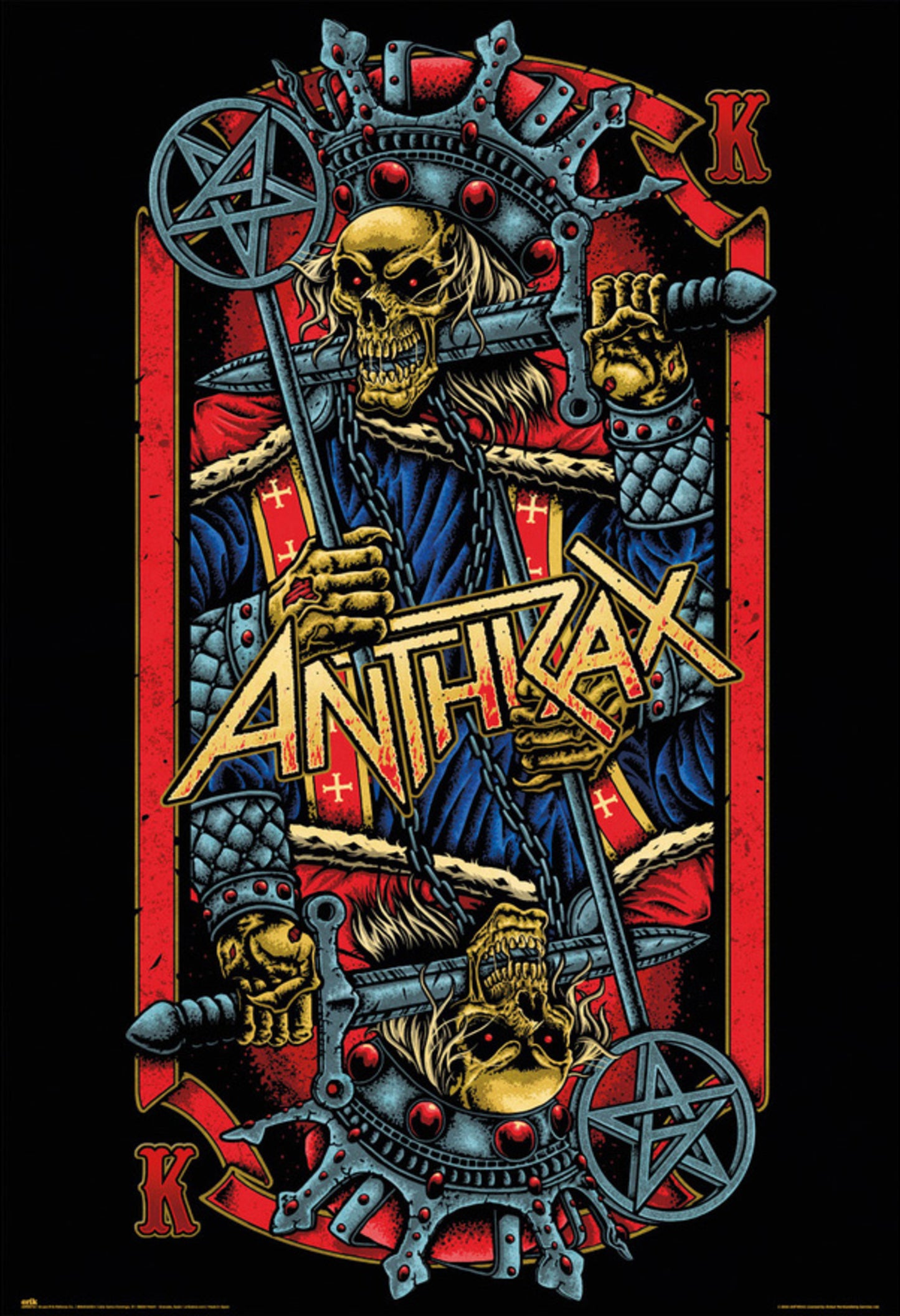 Poster Anthrax Evil Kings 61x91,5cm