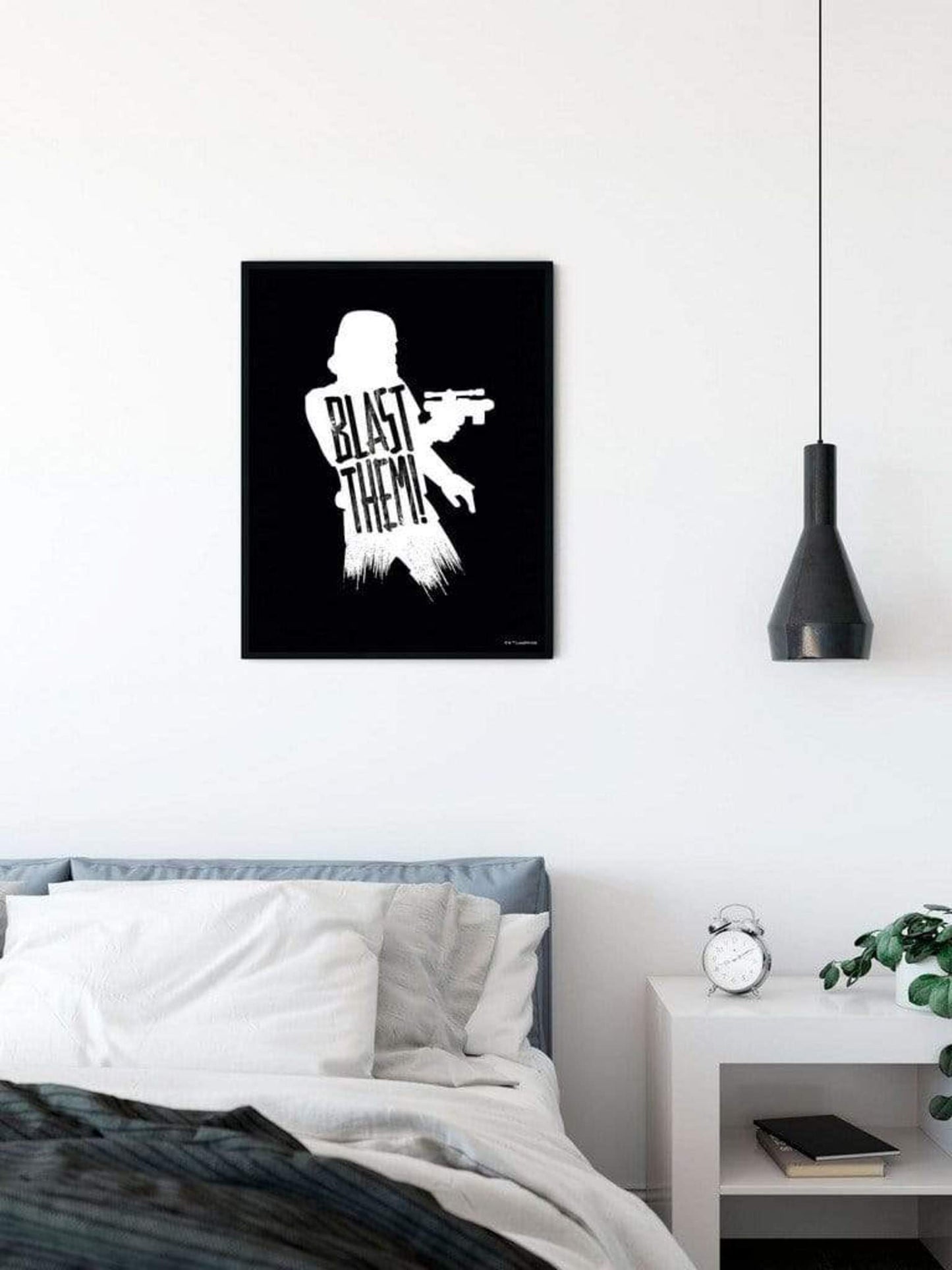 Art Print Star Wars - Silhouette Quotes Stormtrooper 40x50cm