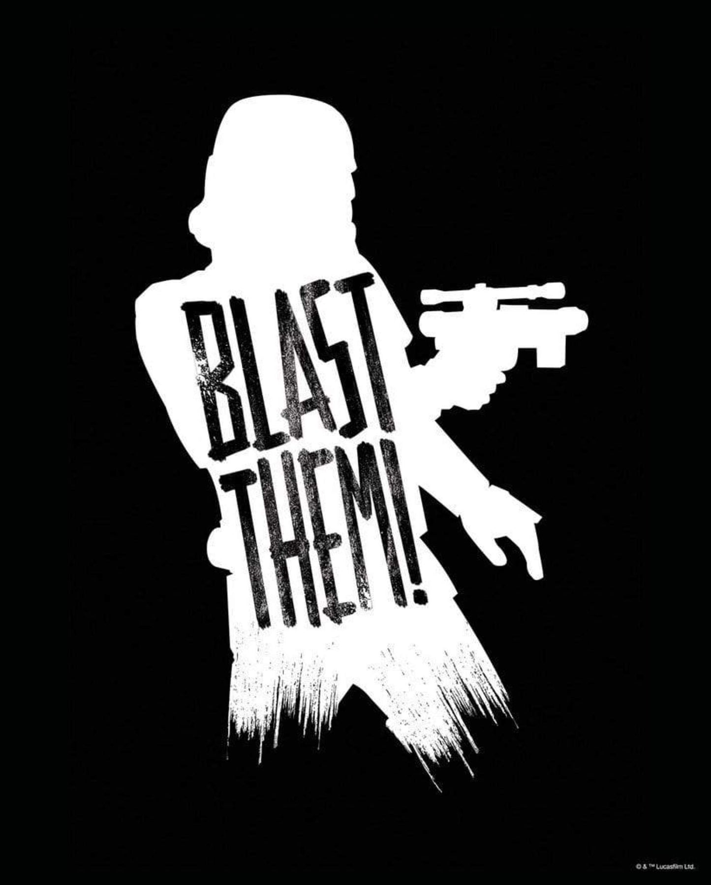 Art Print Star Wars - Silhouette Quotes Stormtrooper 40x50cm