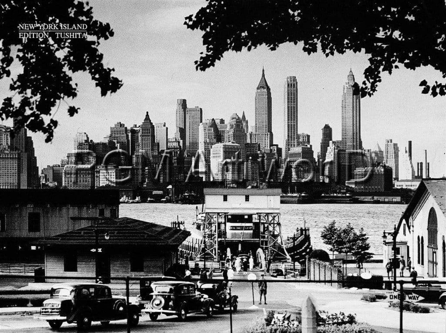 Art Print Liby - New York Island 80x60cm