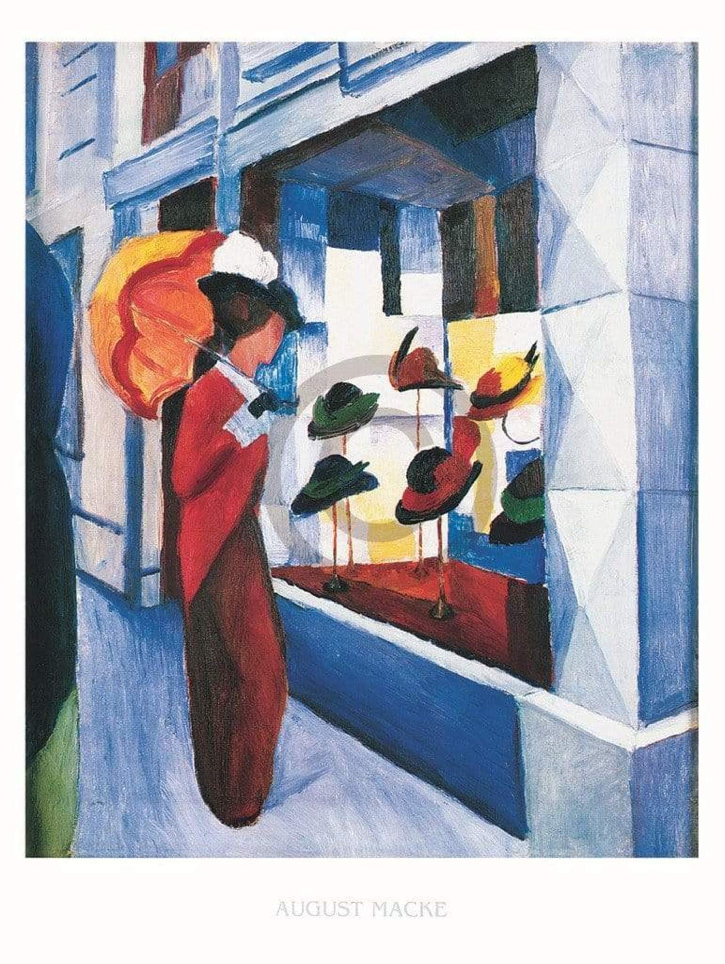 Art Print August Macke - Hutladen 60x80cm