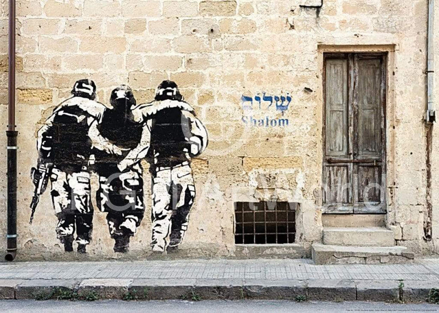 Art Print Edition Street - Shalom, Street Art Haifa 50x70cm