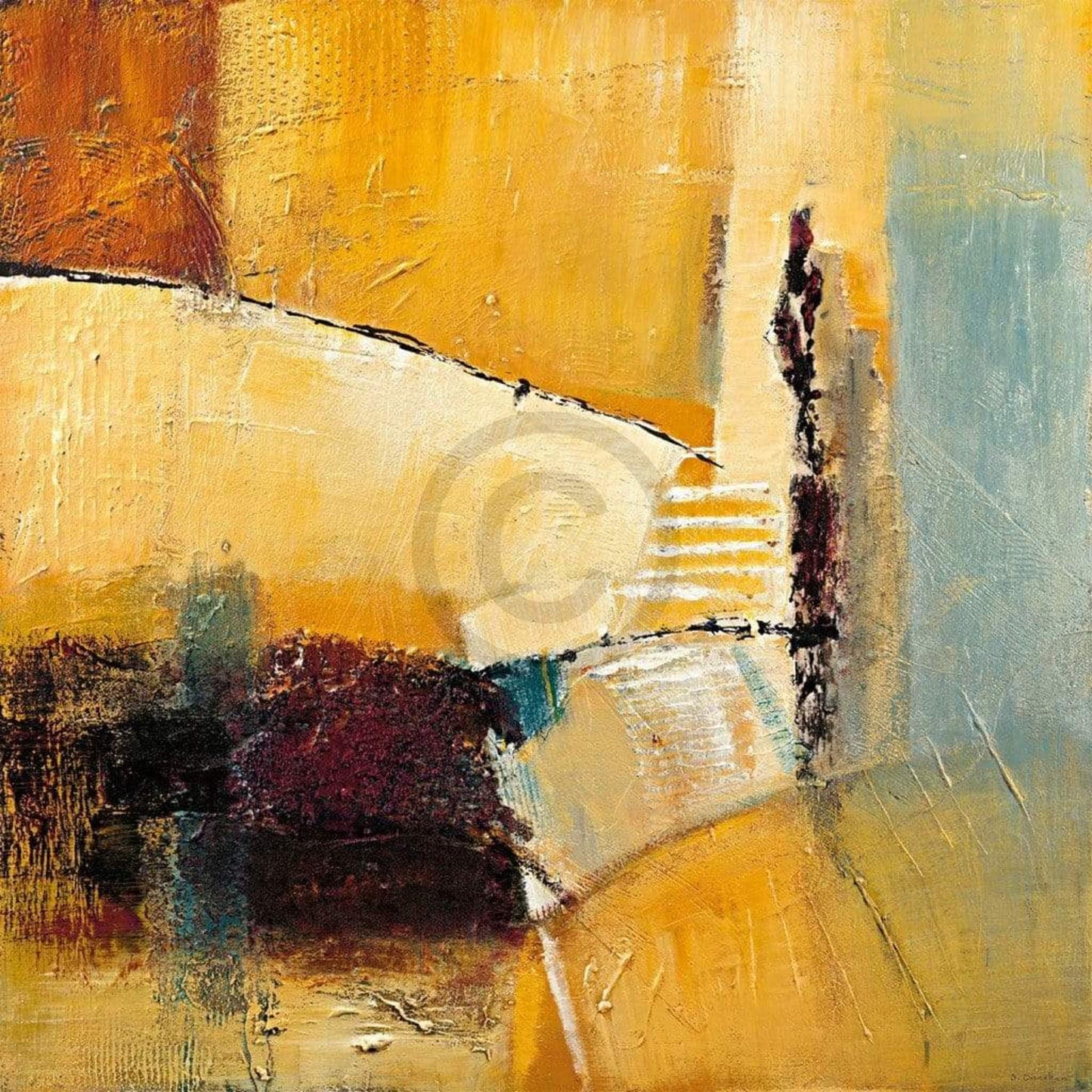 Art Print Bea Danckaert - Get in touch 98x98cm