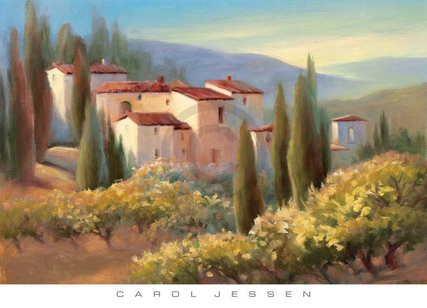Art Print Carol Jessen - Blue Shadow in Tuscany II 91x66cm