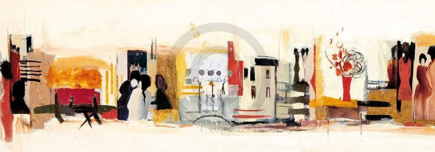 Art Print Celina Bonciani - Begegnungen III 100x35cm