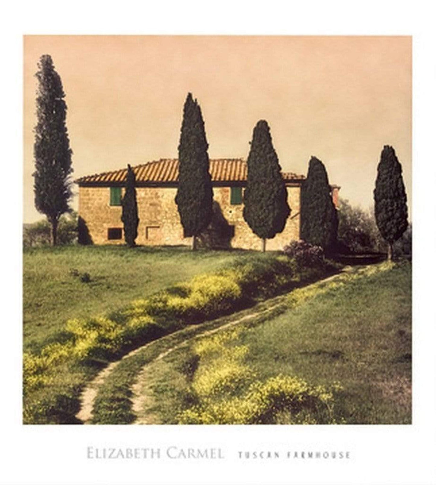 Art Print Elisabeth Carmel - Tuscan Farmhouse 45x50cm