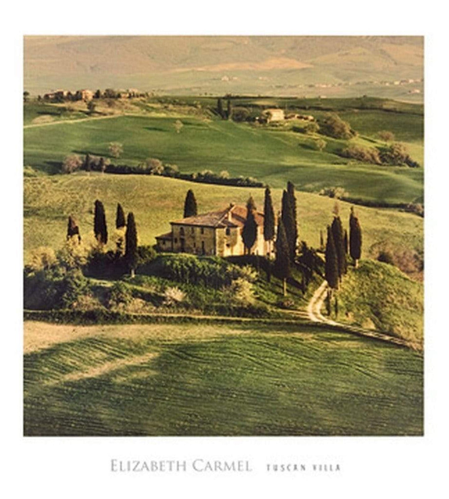 Art Print Elisabeth Carmel - Tuscan Villa 45x50cm