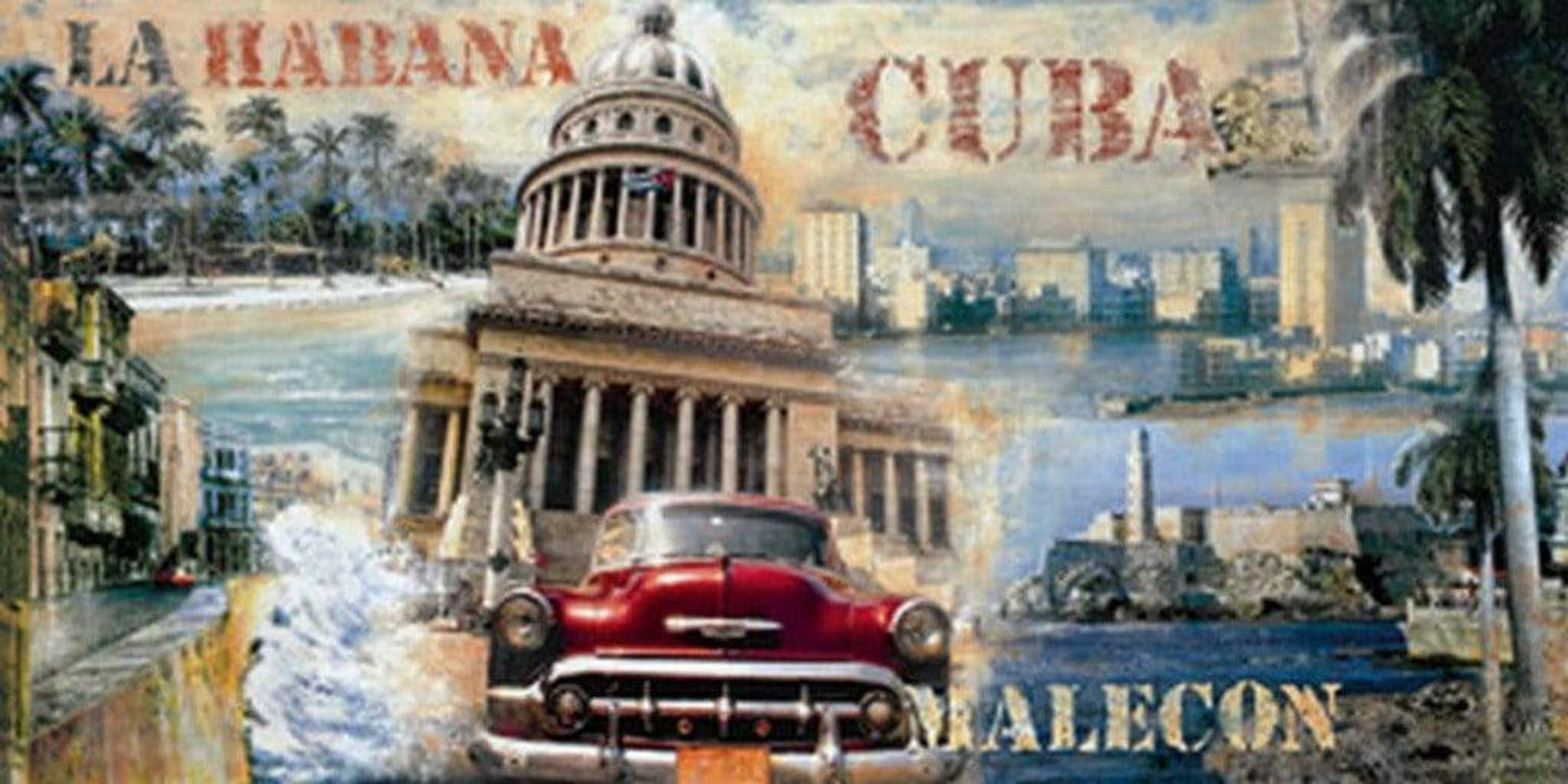 Art Print John Clarke - La Habana Cuba 100x50cm