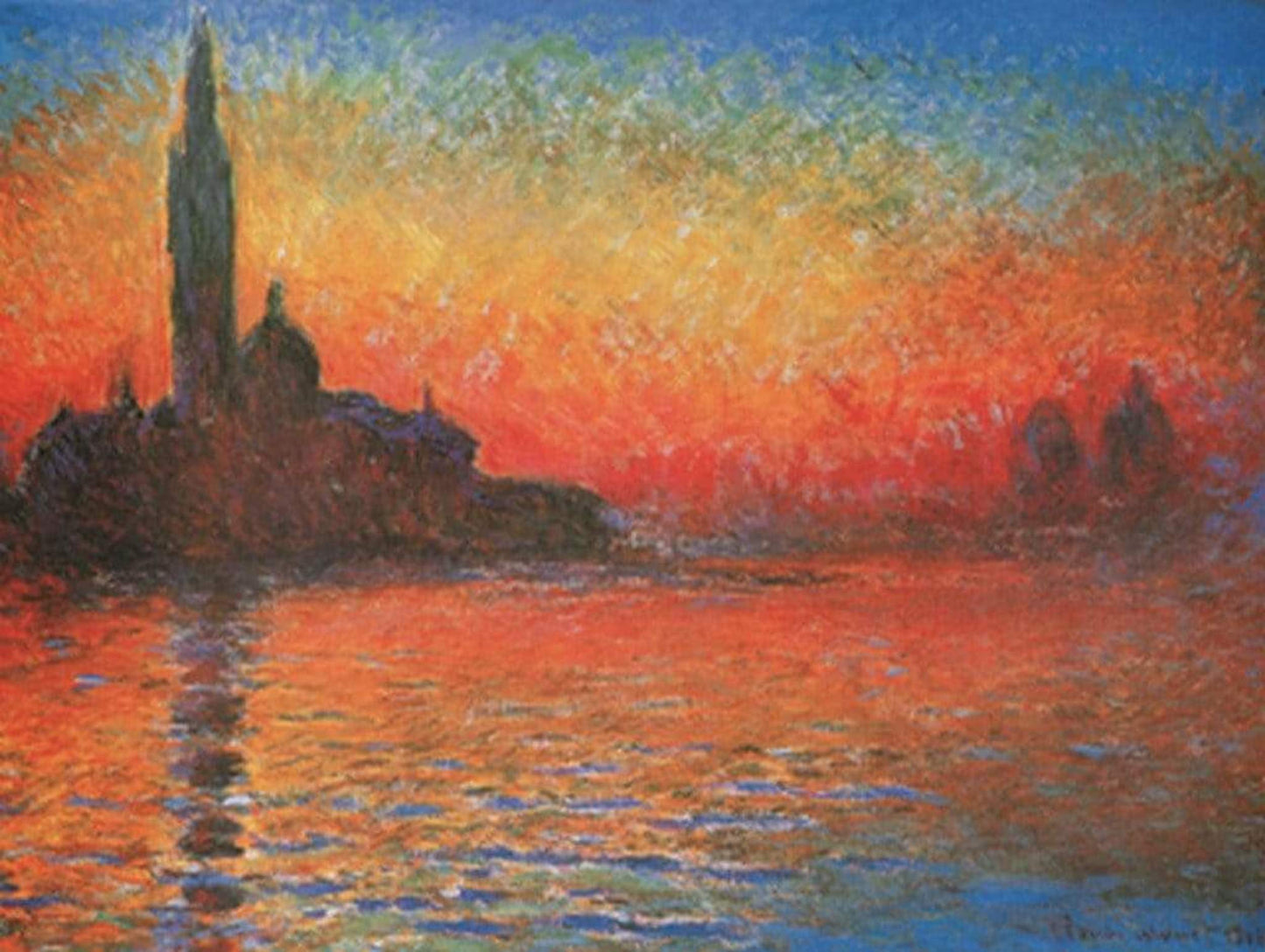 Art Print Claude Monet - Crepuscolo 80x60cm