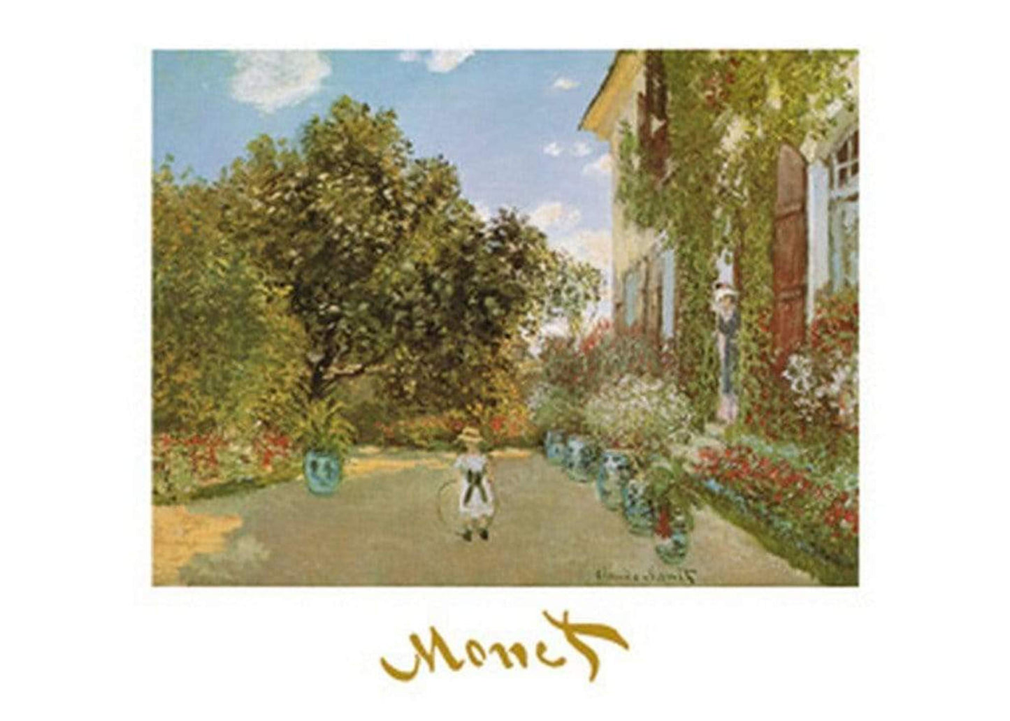 Art Print Claude Monet - La casa della artista 70x50cm