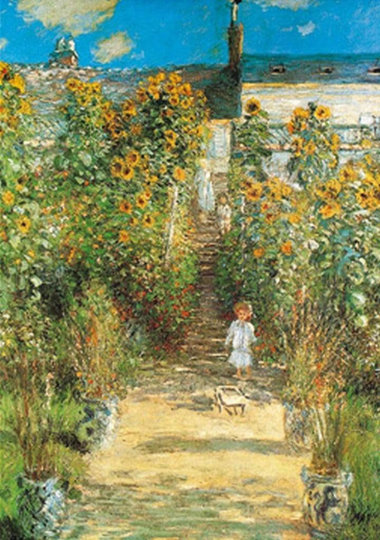 Art Print Claude Monet - Il giardino di Monet 70x100cm